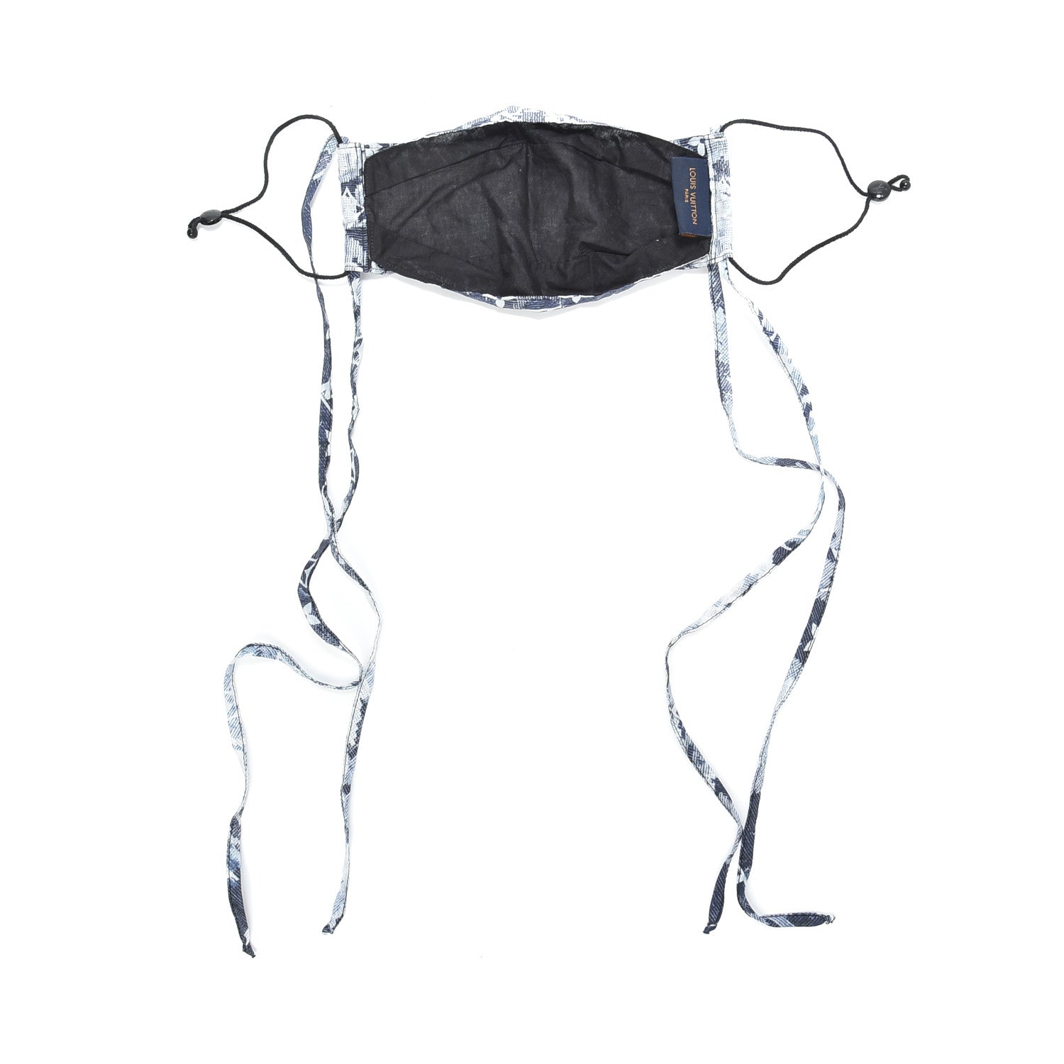 Louis Vuitton Monogram Tapestry Face Mask Blue 3 of 4