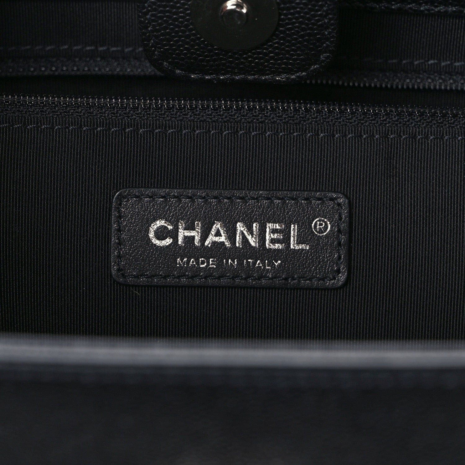 Chanel Caviar Quilted My Everything Large Shopping Tote Black 6 of 14