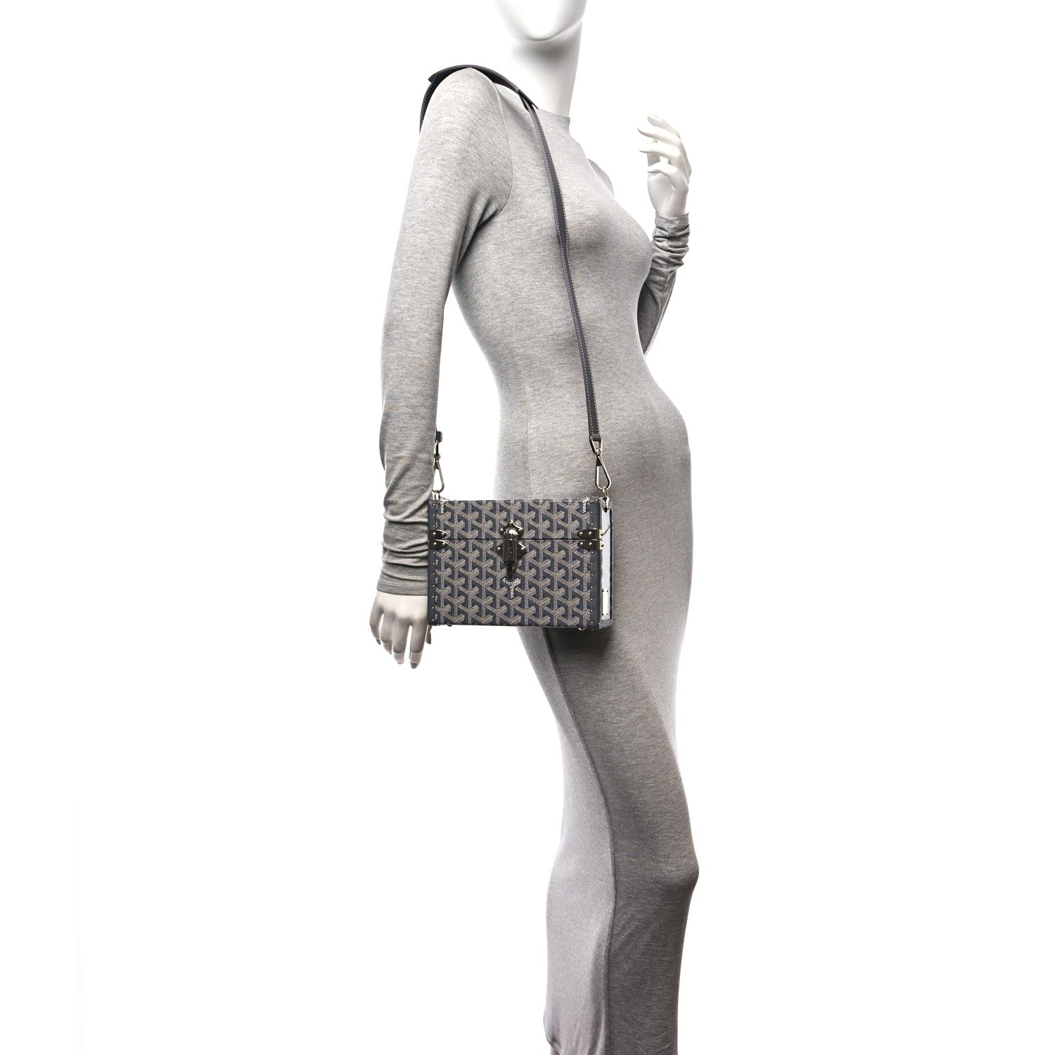 Goyard Goyardine Cassette Trunk Bag Grey 2 of 11