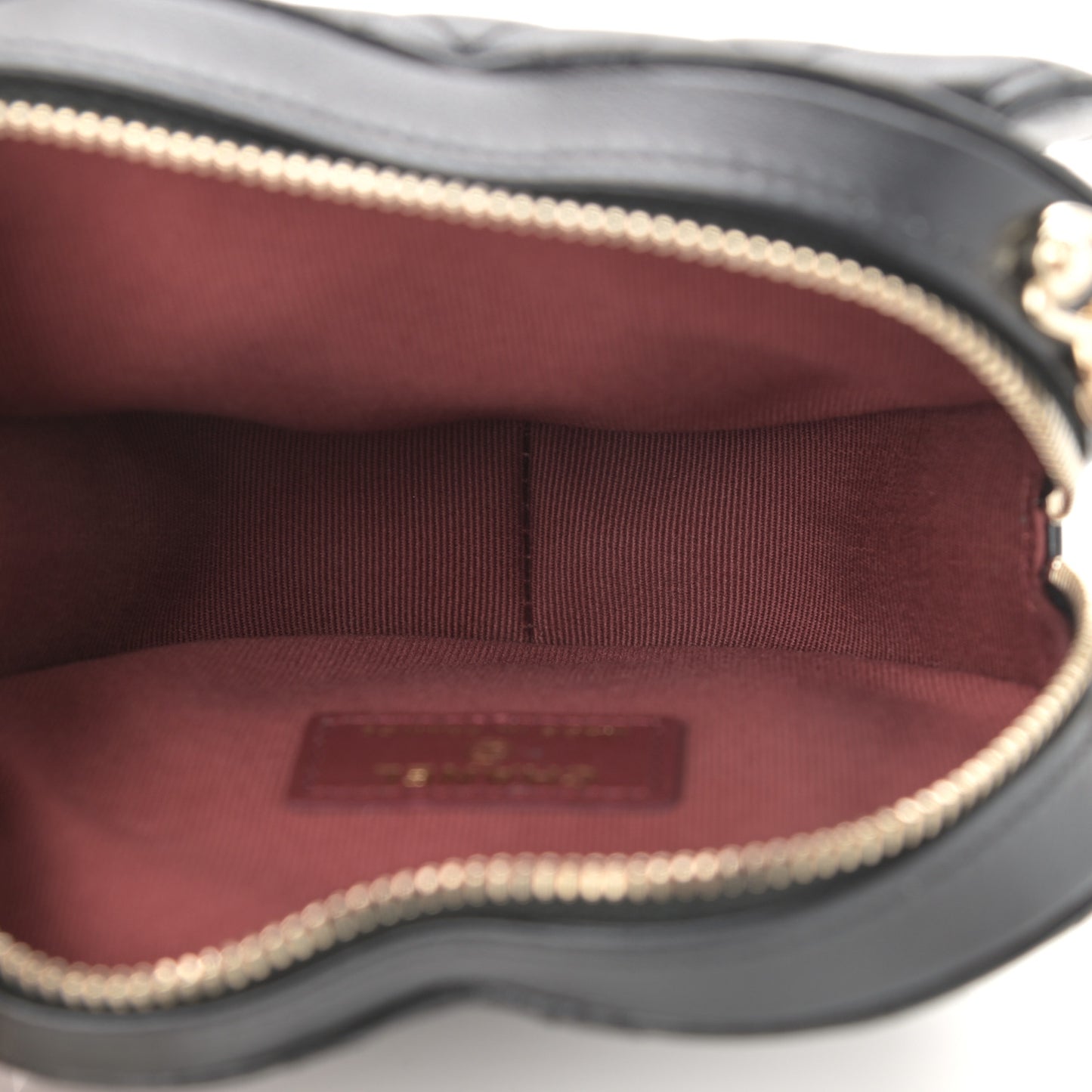 Lambskin Quilted CC In Love Heart Clutch With Chain Black