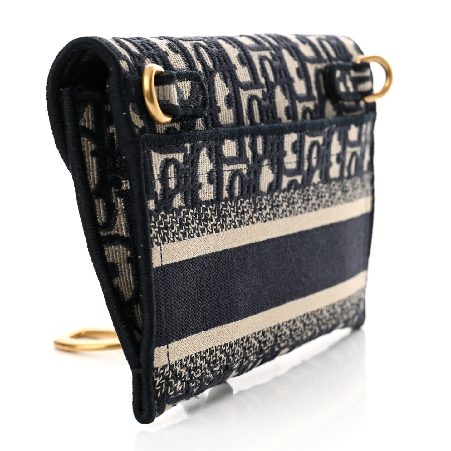 Oblique Saddle Belt Bag Blue
