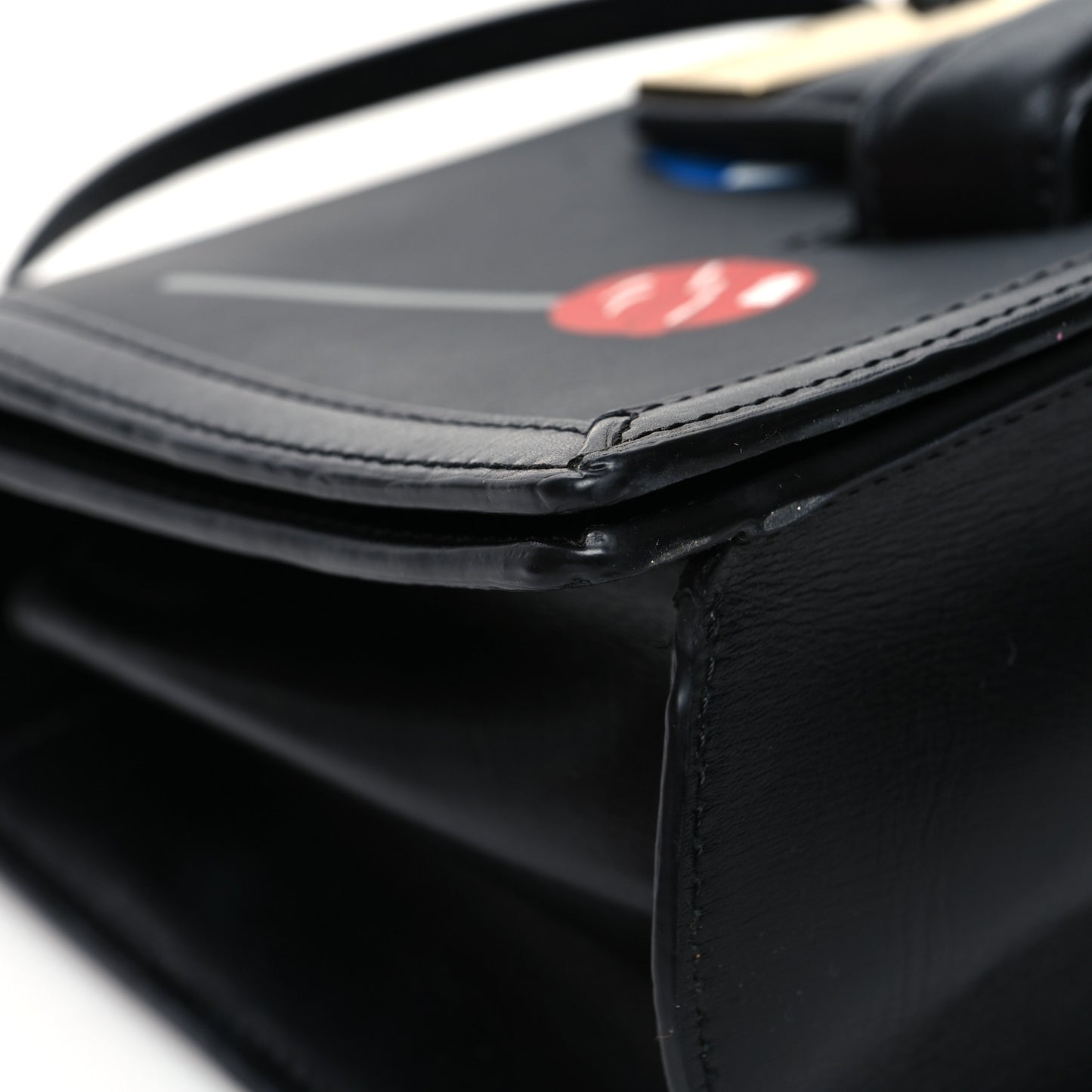 Calfskin Lollipop Small Barcelona Shoulder Bag Black