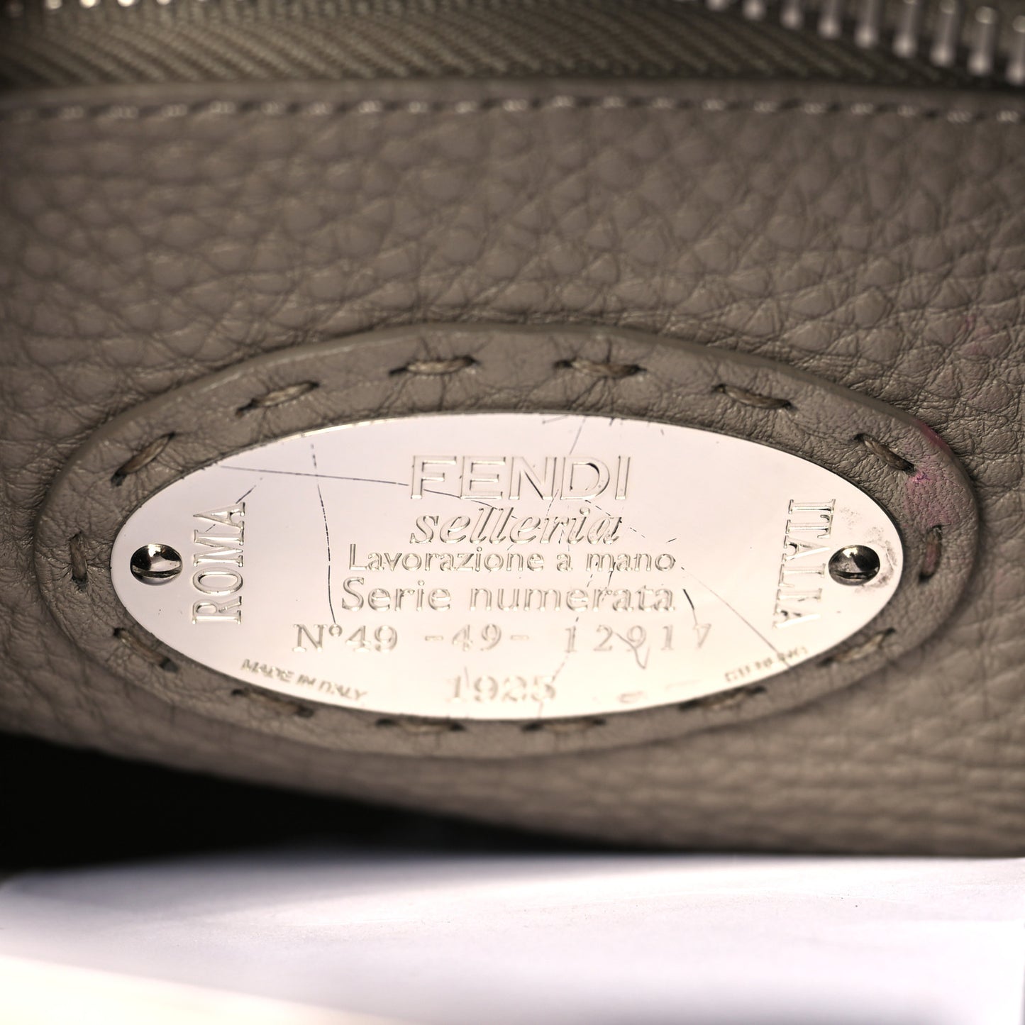 Cuoio Romano Snakeskin Selleria Medium Peekaboo Iconic Satchel Tempesta