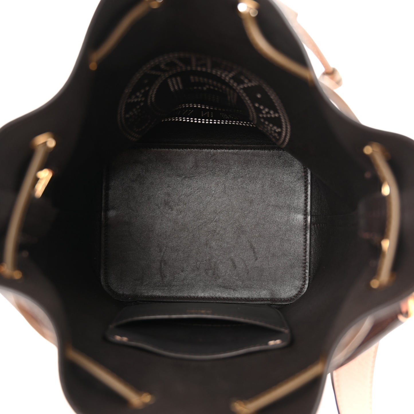 Vitello Grace F is Fendi Stamp Patch Perforated Small Mon Tresor Bucket Bag Rosa Bourbon