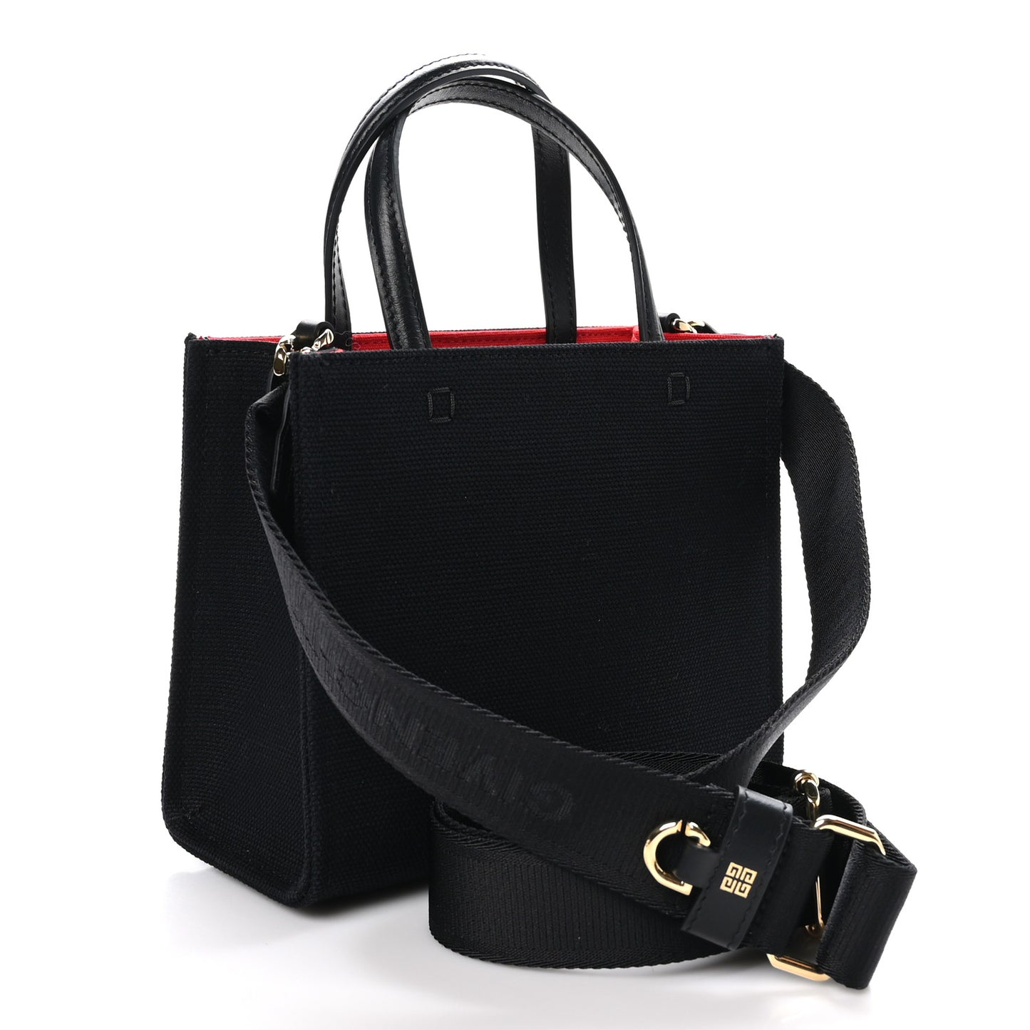 Canvas Mini Bond Shopper Tote Black