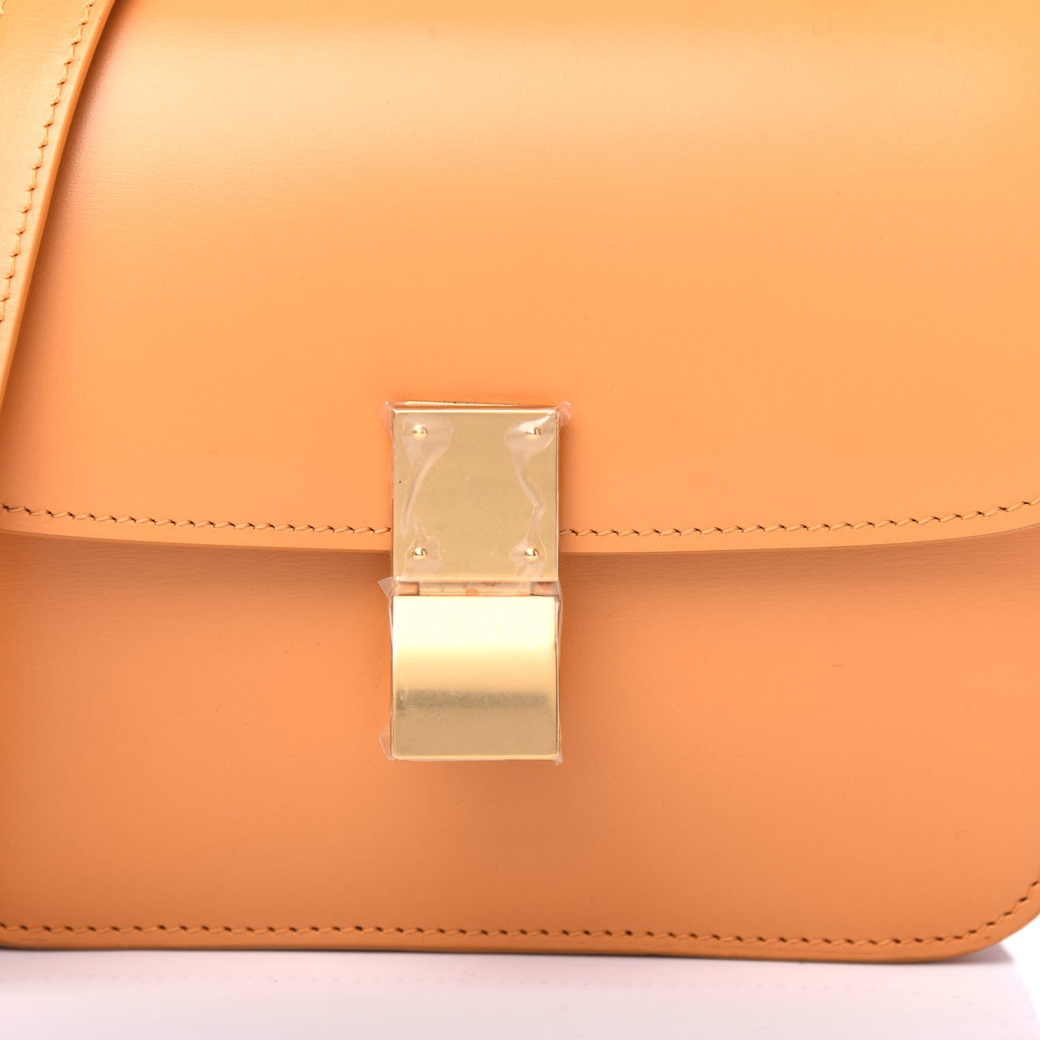 Celine Box Calfskin Teen Classic Box Flap Bag Calendula 10 of 10