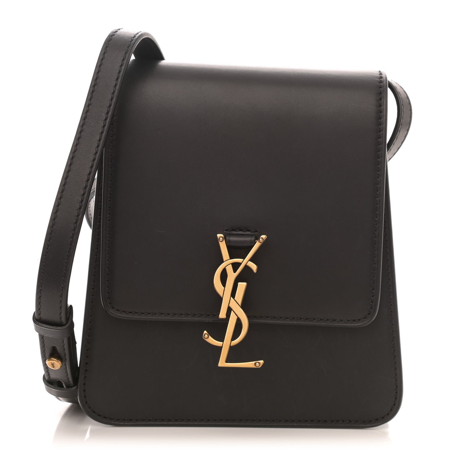 Smooth Calfskin North South Kaia Satchel Black