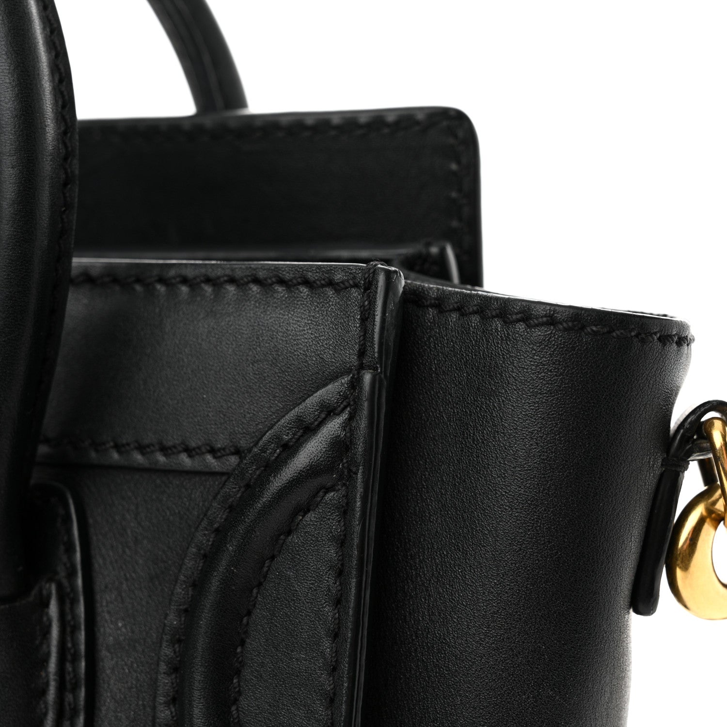 Celine Smooth Calfskin Nano Luggage Black 11 of 14
