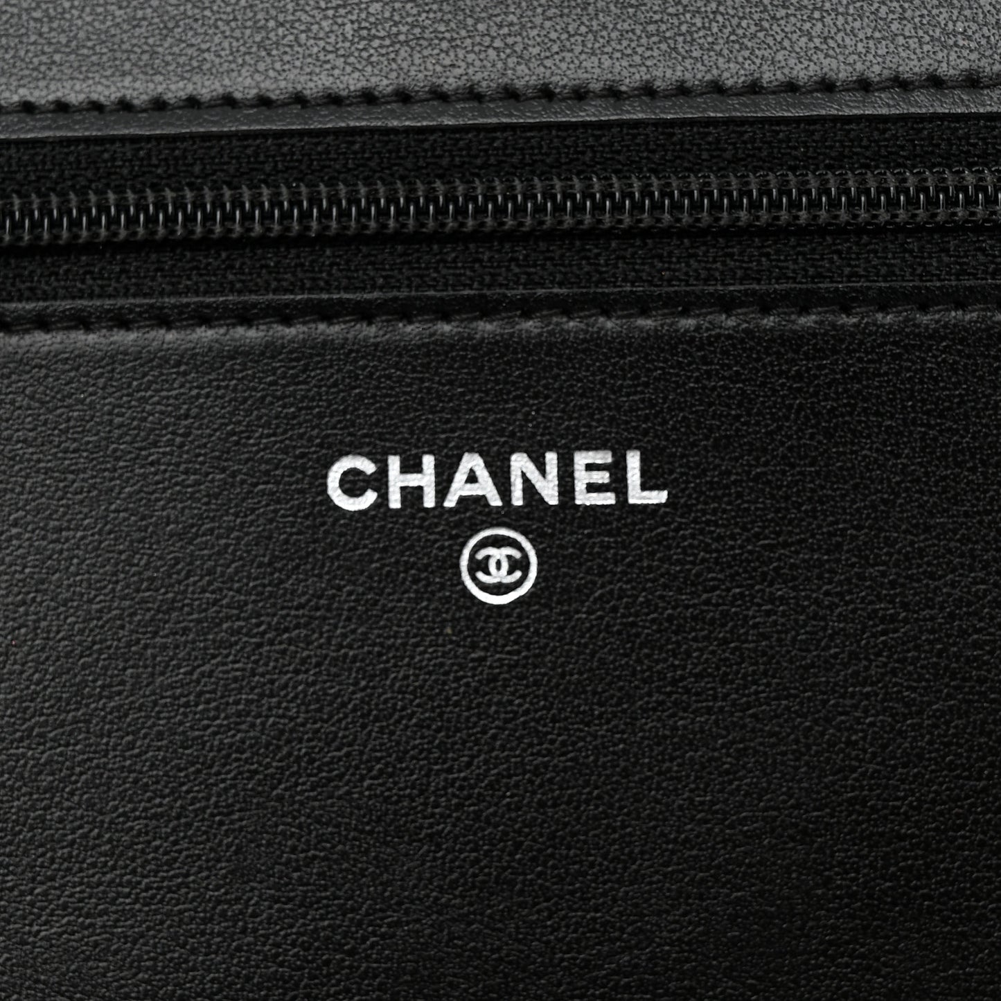 Caviar Quilted Boy Wallet On Chain WOC Black
