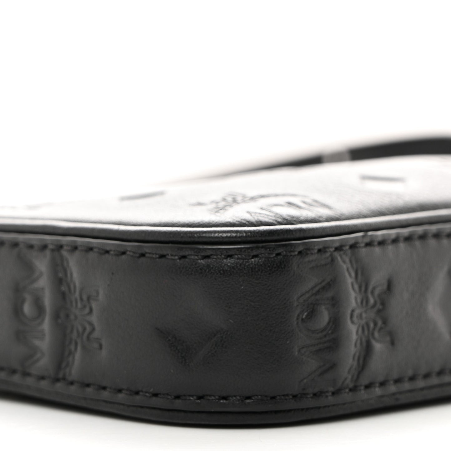 Calfskin Monogram Mini Aren Pouch Black