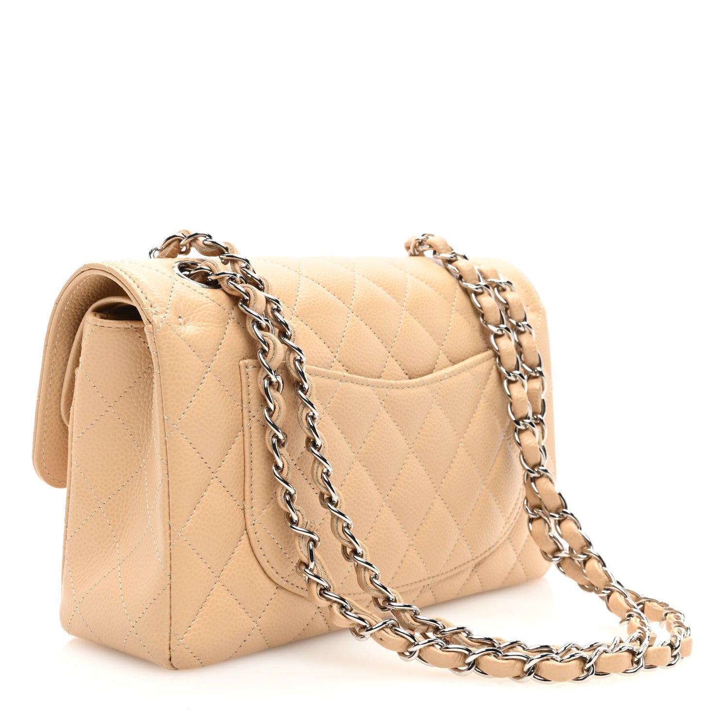 Chanel Caviar Quilted Small Double Flap Beige 3 of 11