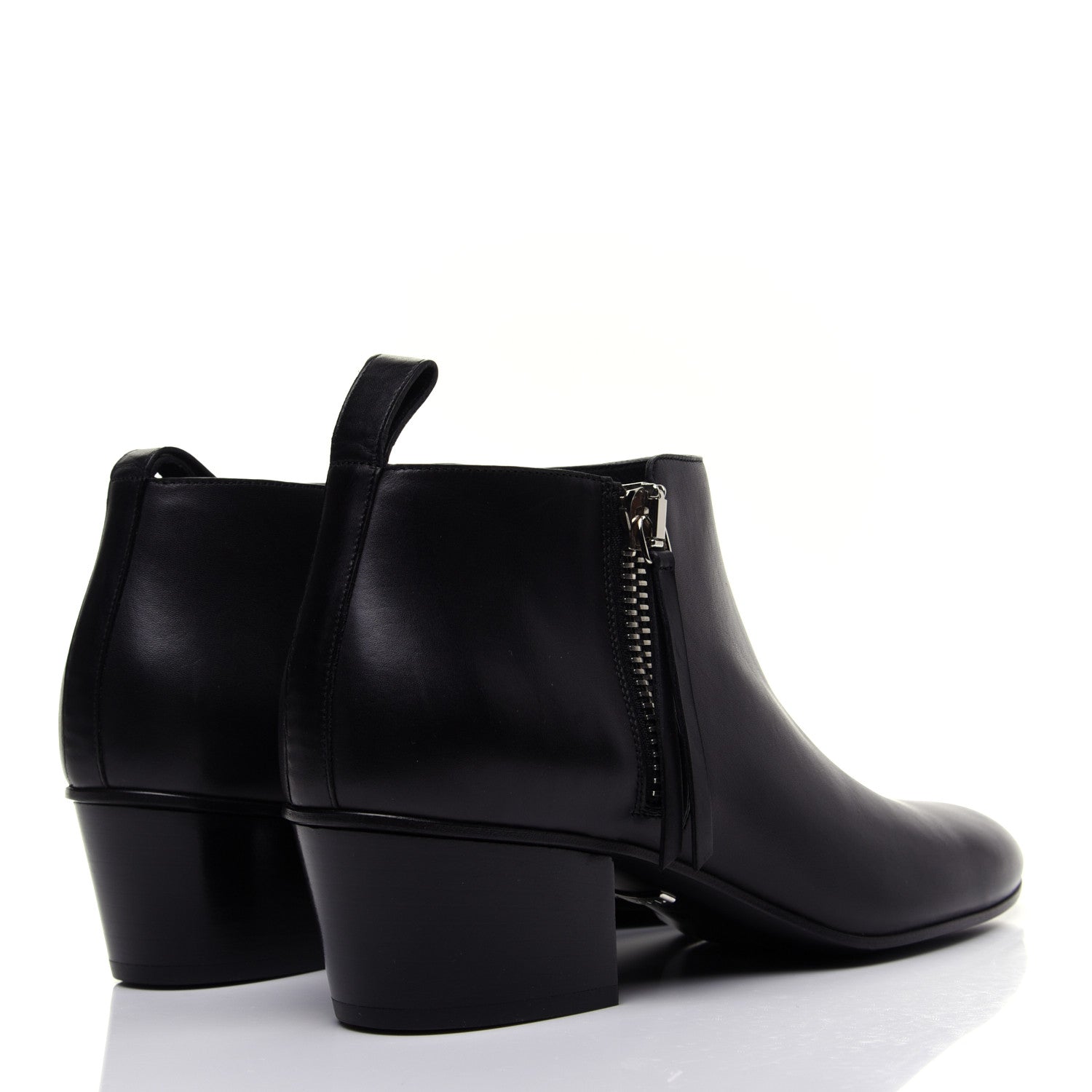Gucci Kid Ankle Booties 38 Black 3 of 11