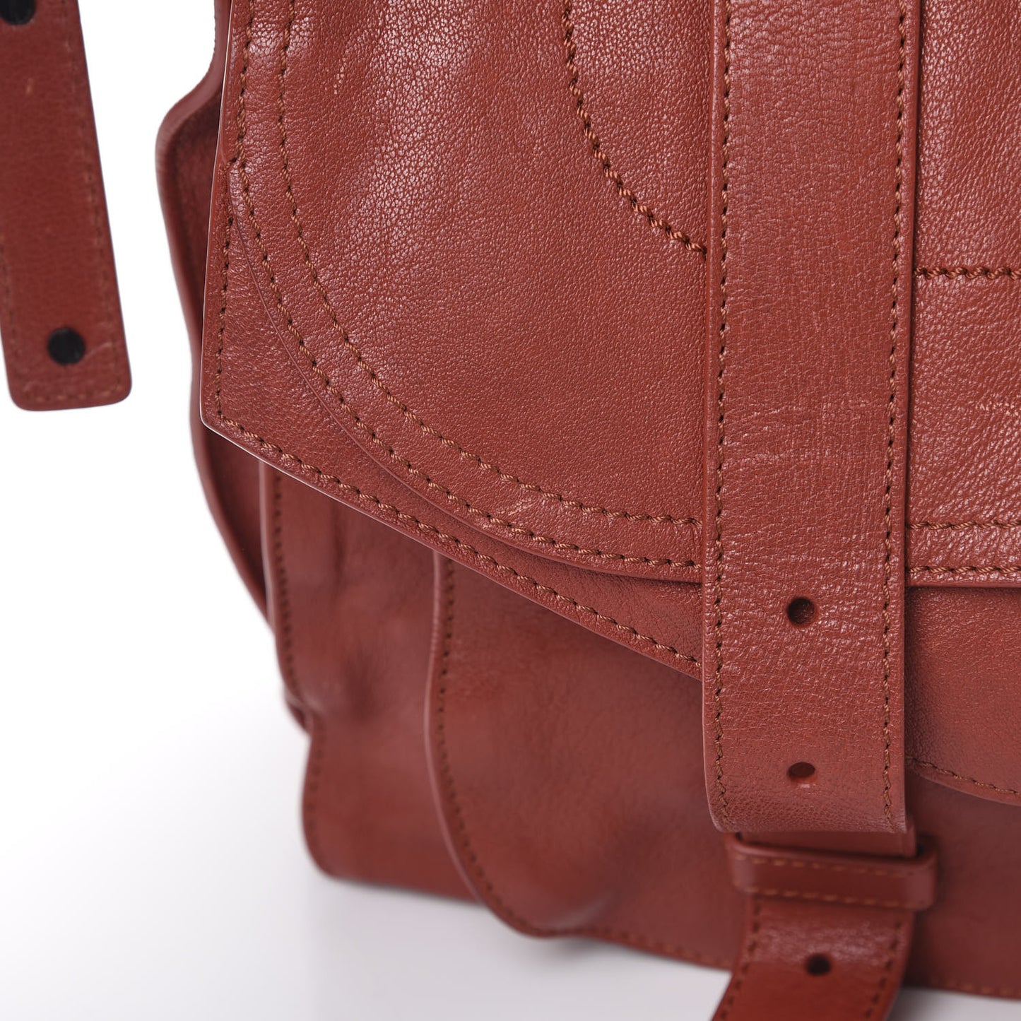 Lambskin PS1 Extra Large Satchel Mandarin Red