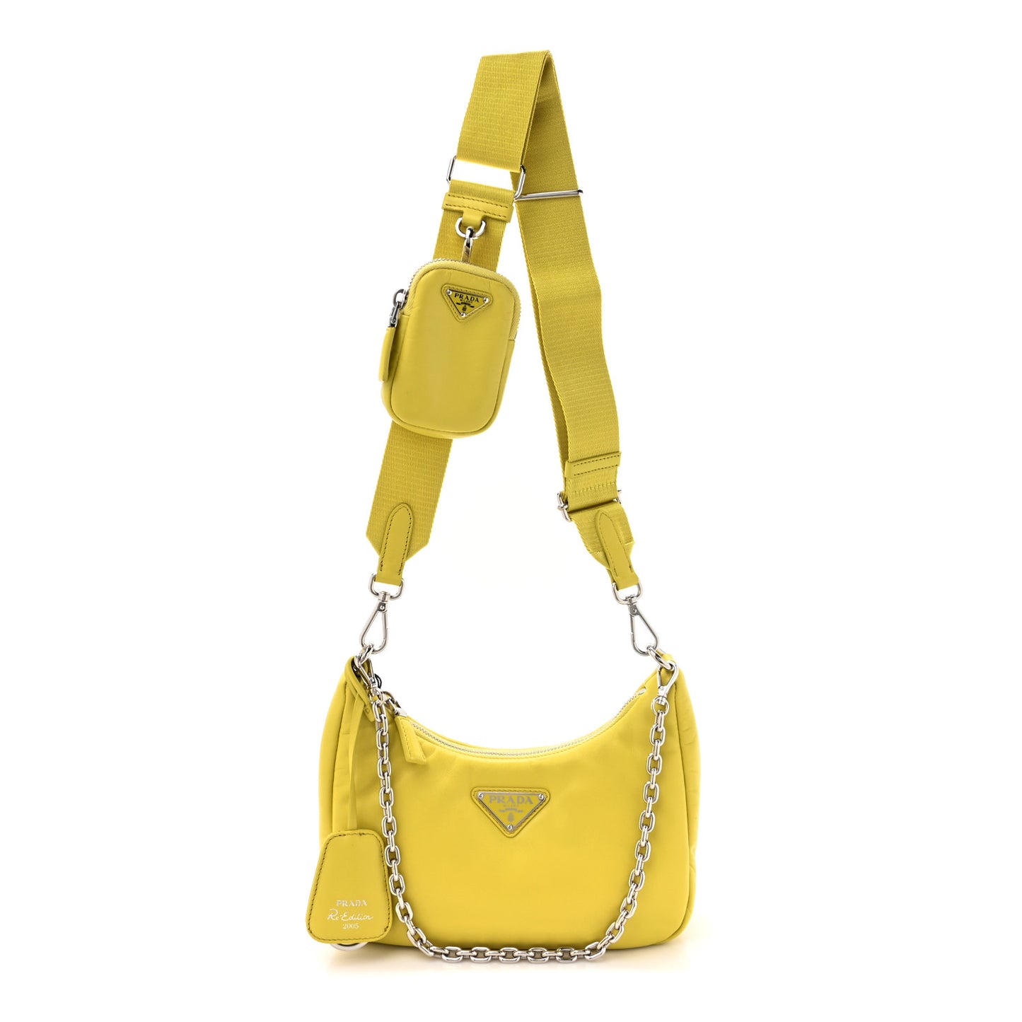 Nappa Soft Padded Re-Edition 2005 Shoulder Bag Cedro