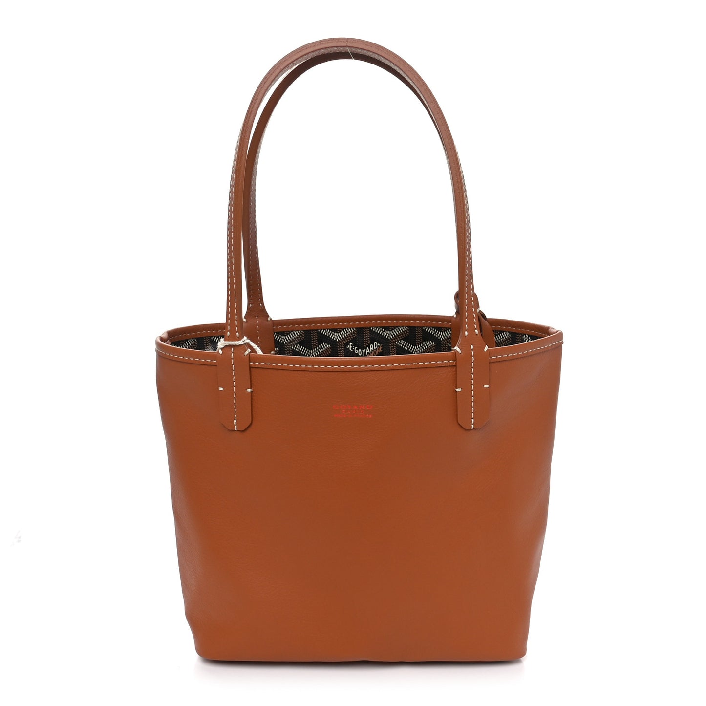 Goyardine Reversible Mini Anjou Black Gold