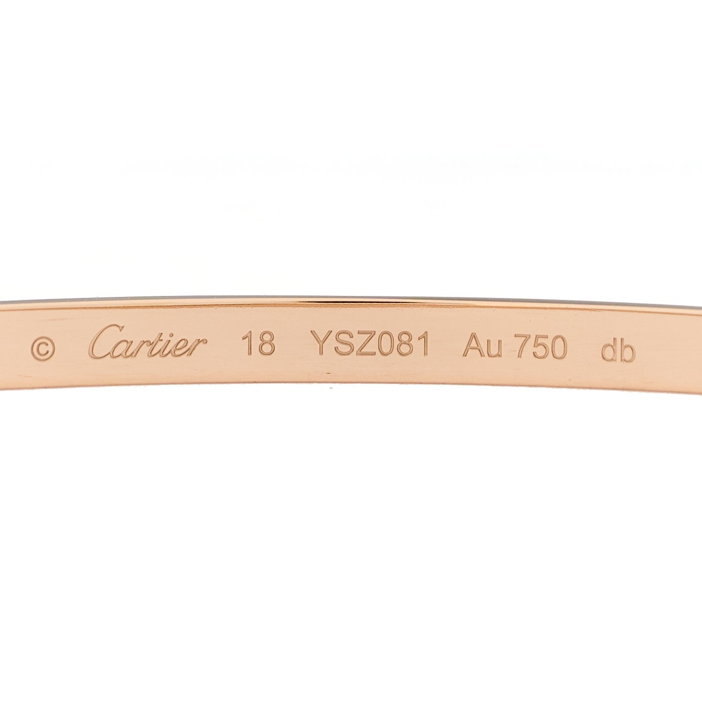 18K Pink Gold Small LOVE Bracelet 18