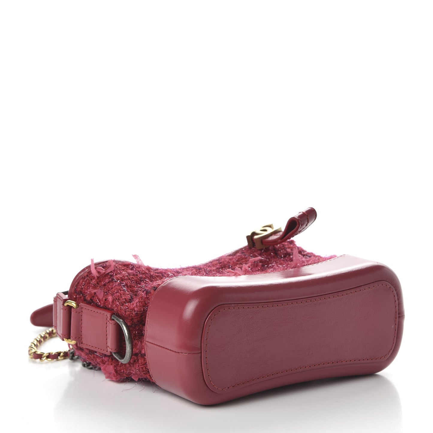 Tweed Calfskin Small Gabrielle Hobo Pink
