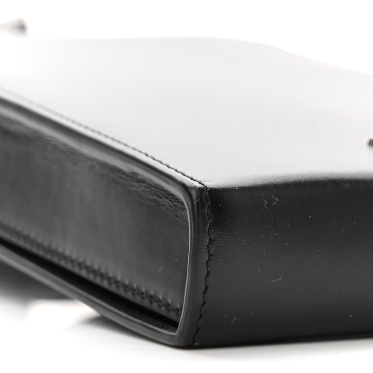 Lambskin Vertical Wallet On Strap Black