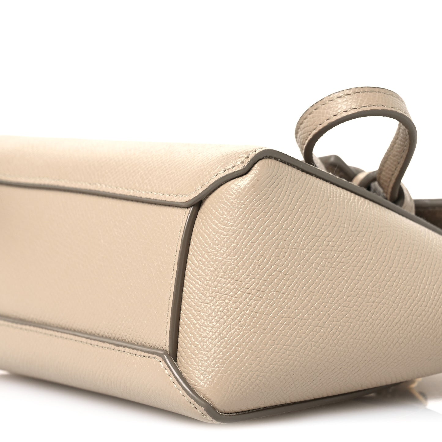 Grained Calfskin Pico Belt Bag Light Taupe