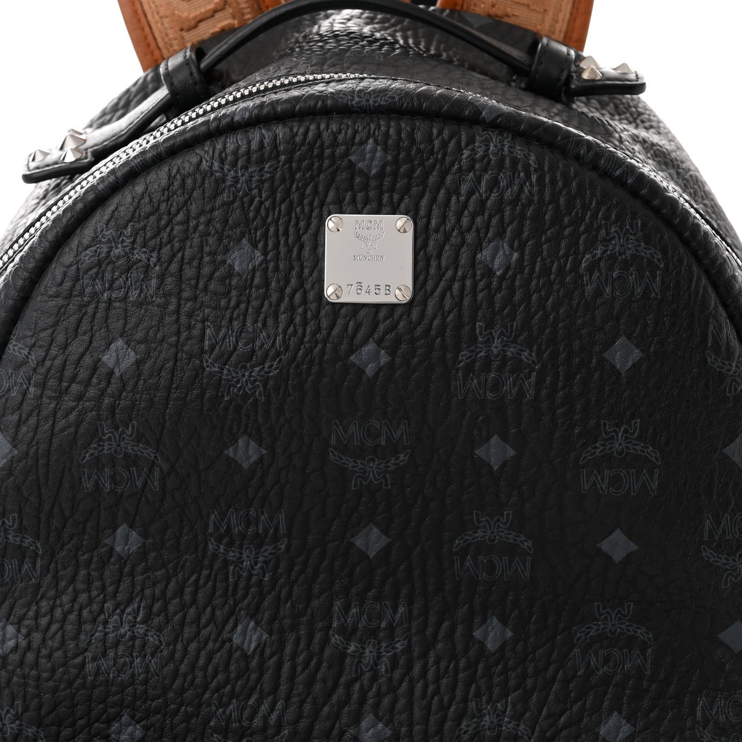 Visetos Medium Stark Backpack Black Cognac