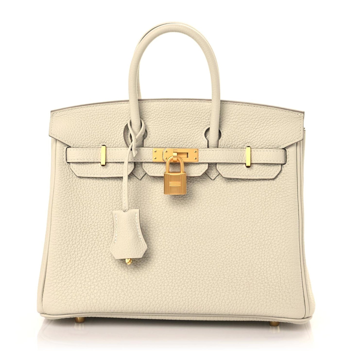 Togo Horseshoe Birkin 25 Craie Lime