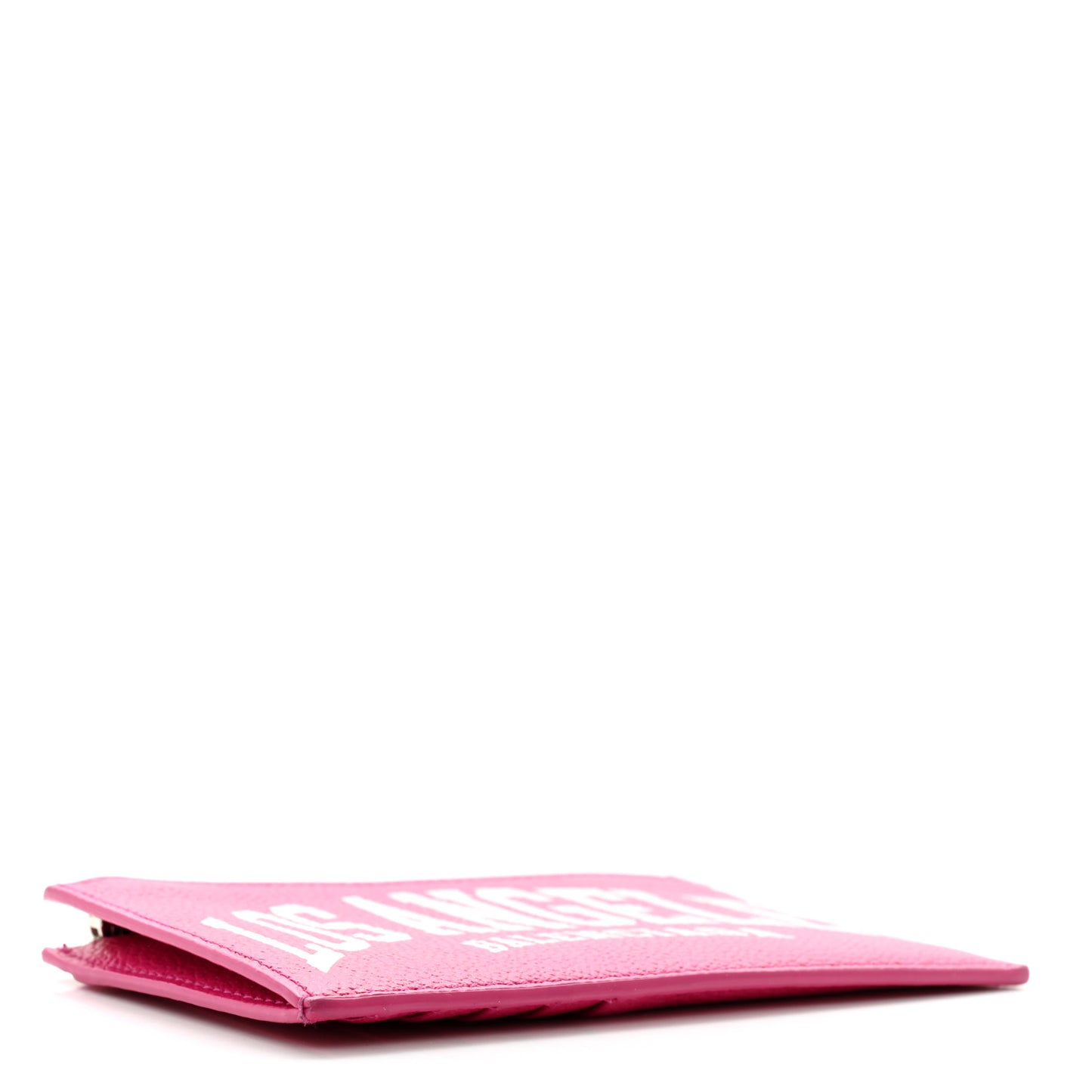 Grained Calfskin Large Cash Long Coin Card Holder Hot Pink