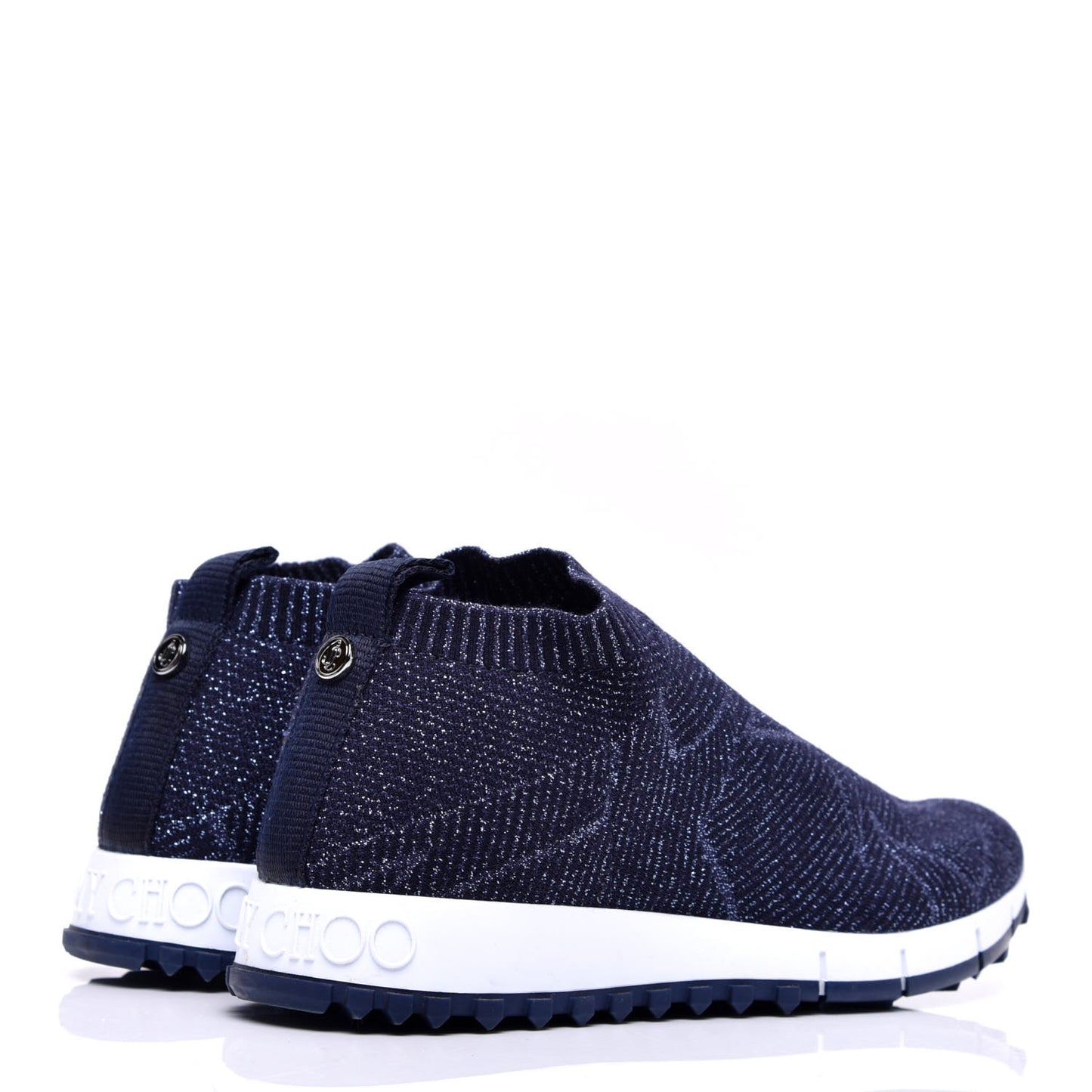 Lurex Knit Norway Sneakers 36.5 Navy