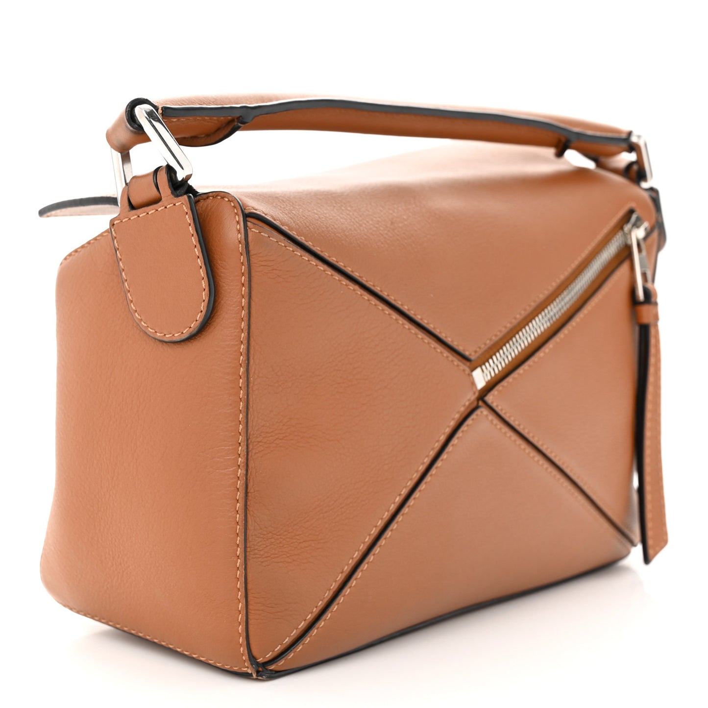 Calfskin Small Puzzle Bag Tan