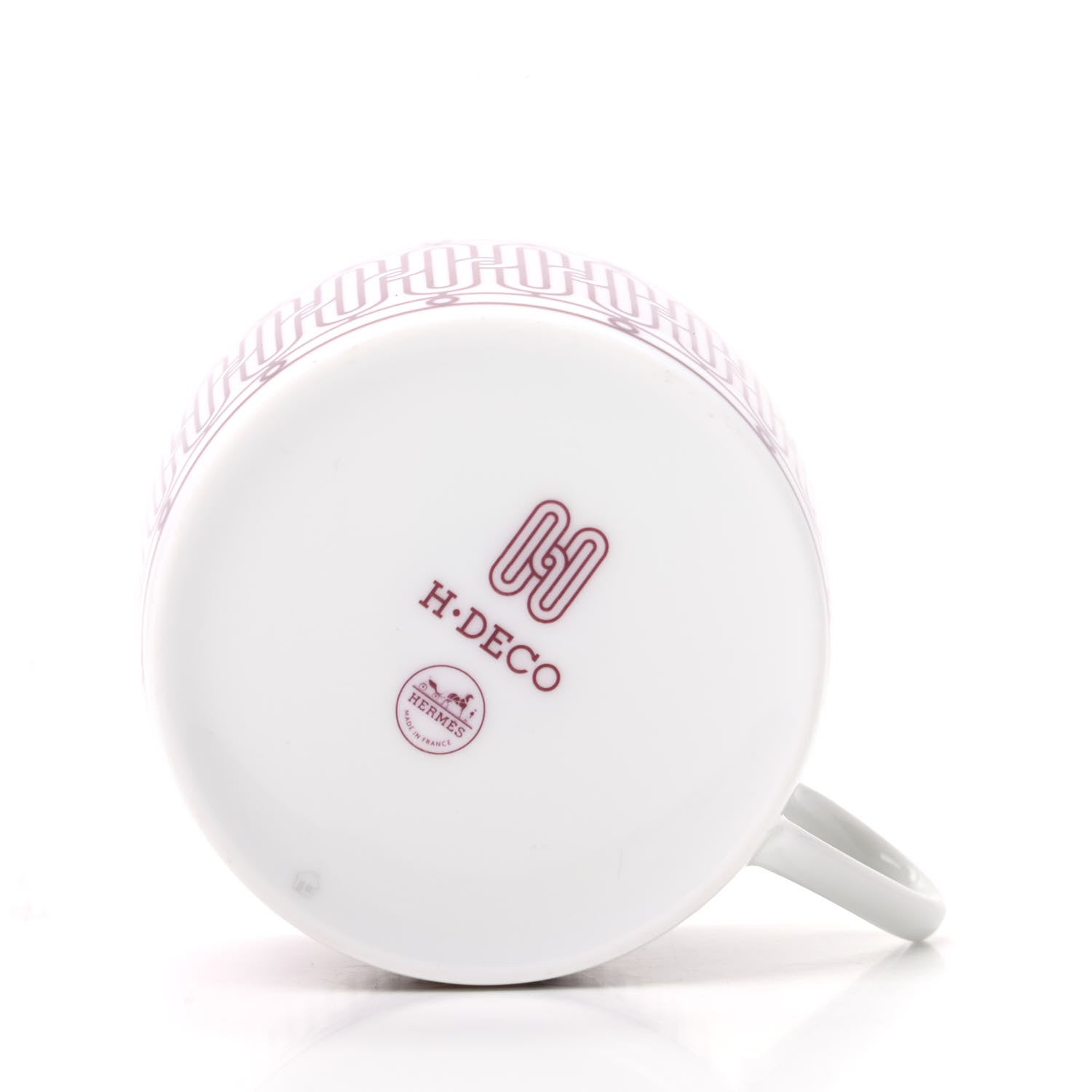 Hermes Porcelain H Deco Tea Cup And Saucer Rouge 5 of 6