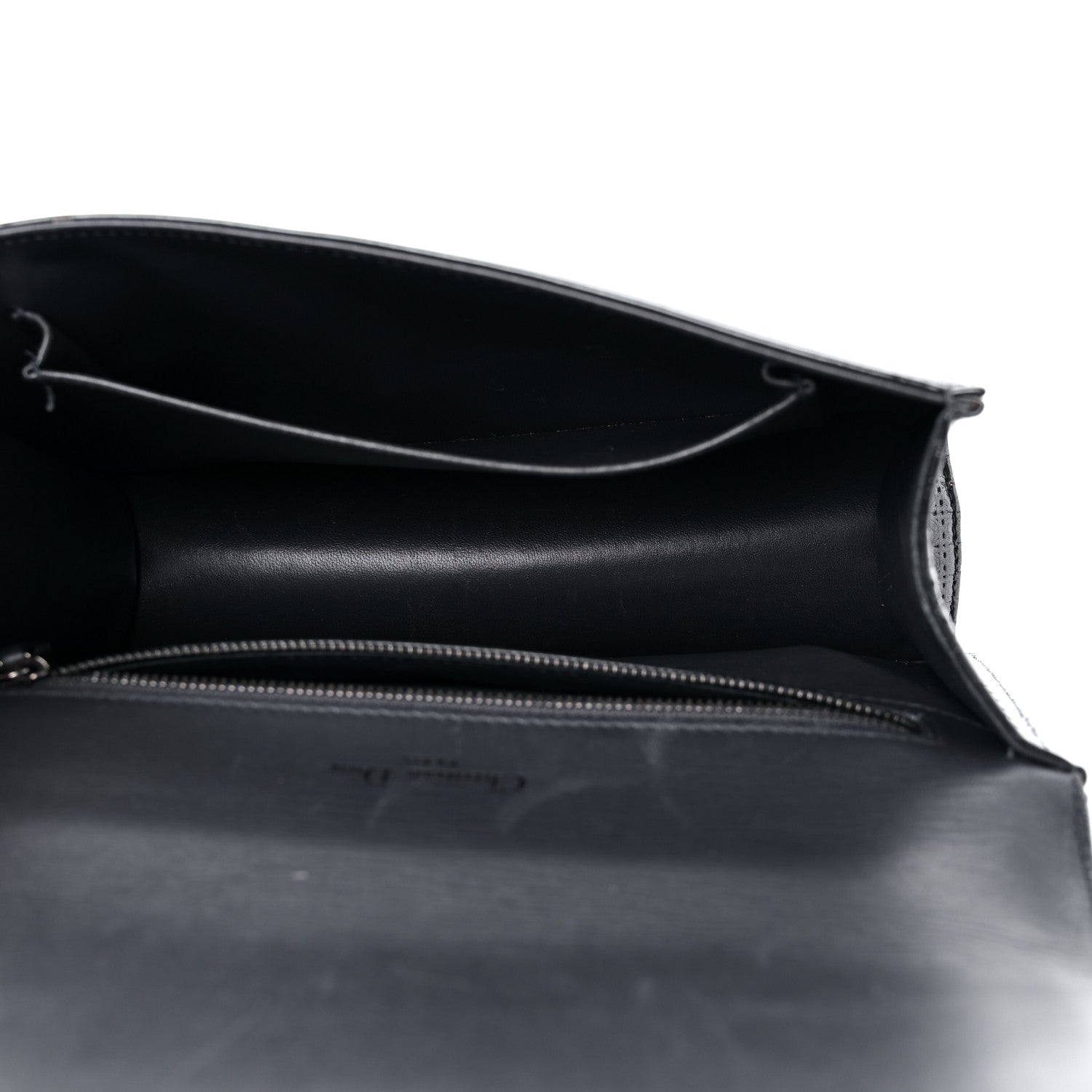 Christian Dior Metallic Patent Micro-Cannage Medium Diorama Flap Bag Onyx Black 5 of 13