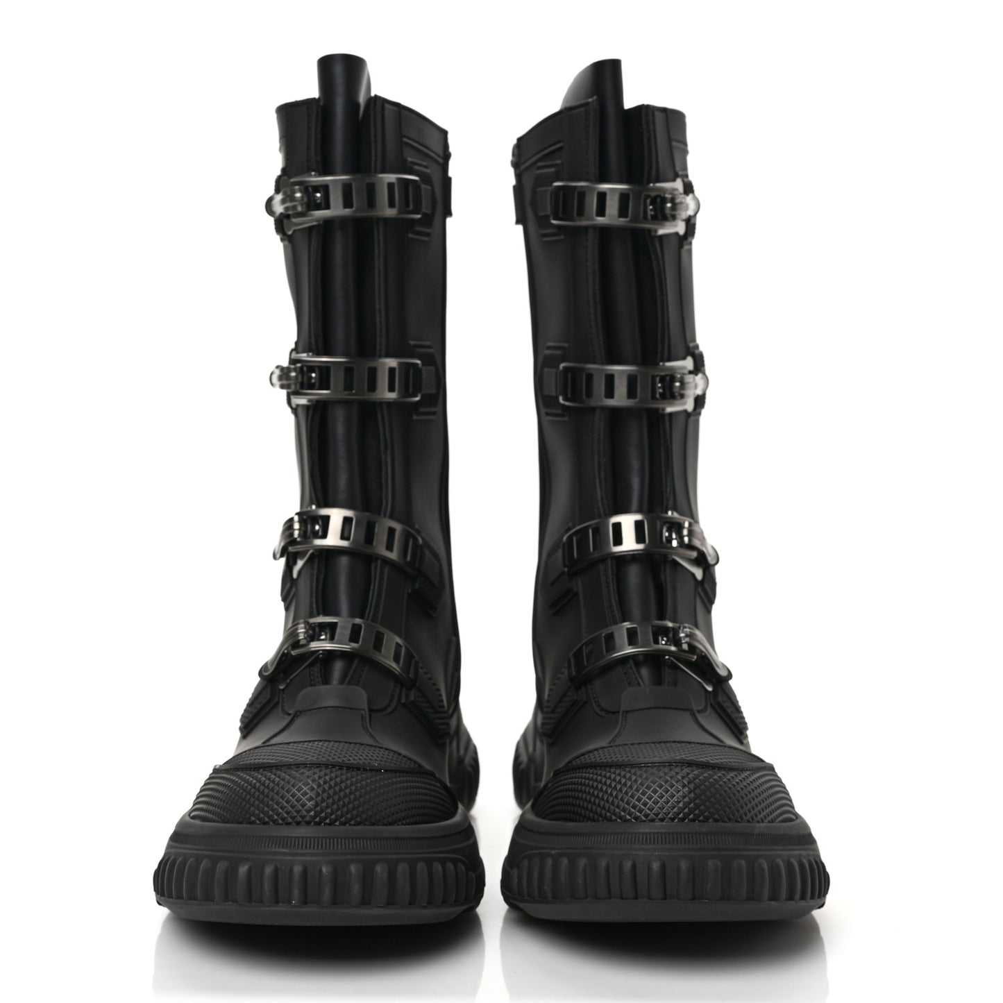 Neoprene Rubber Diorground Low Boots 38 Black