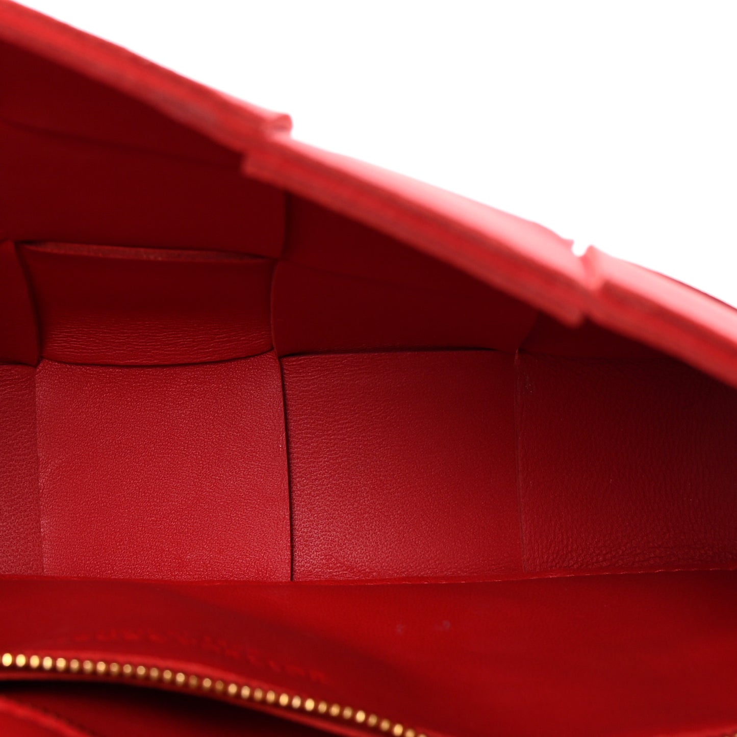 Lambskin Maxi Intrecciato Cassette Crossbody Bag Redstone