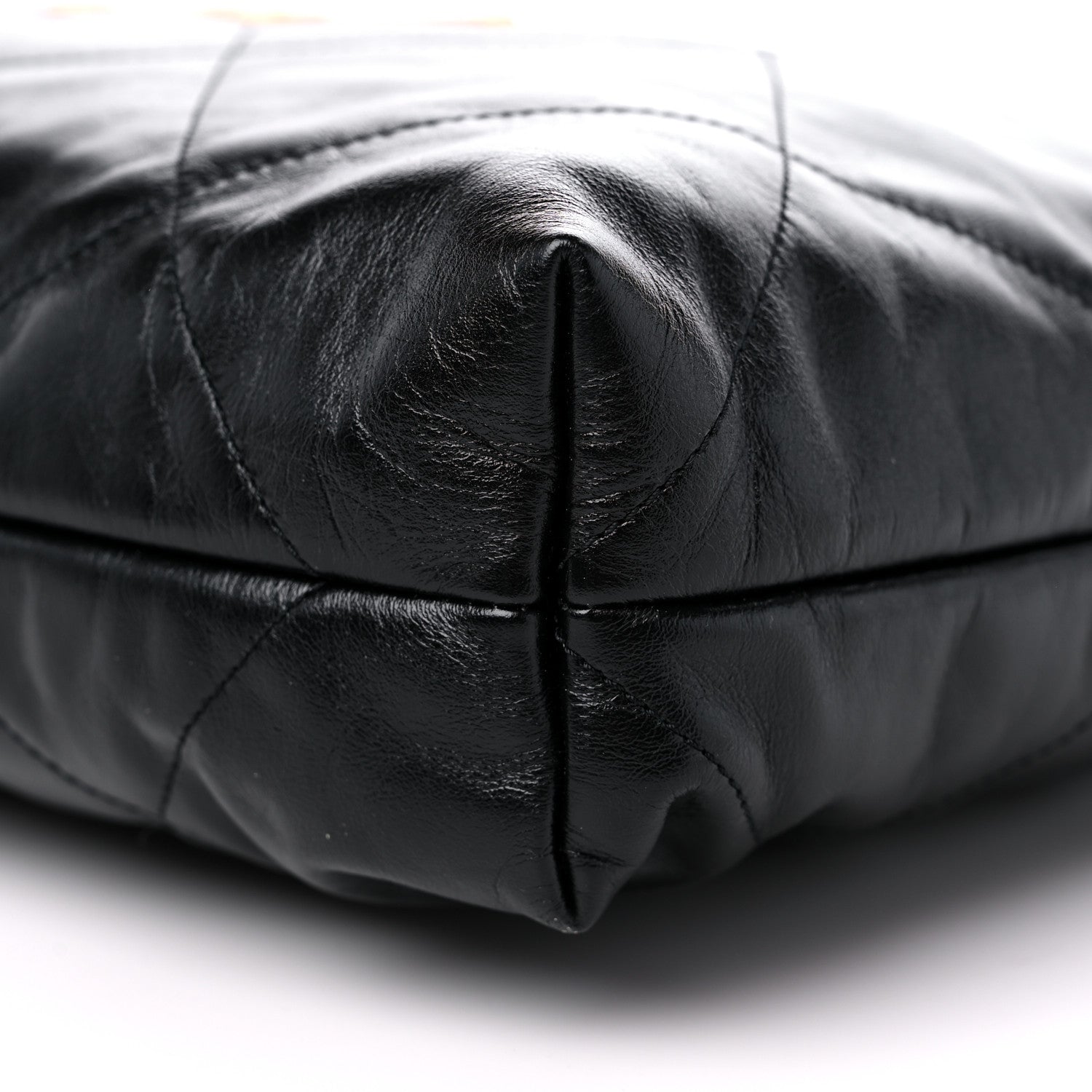 Chanel Shiny Calfskin Quilted Chanel 22 Black 10 of 11