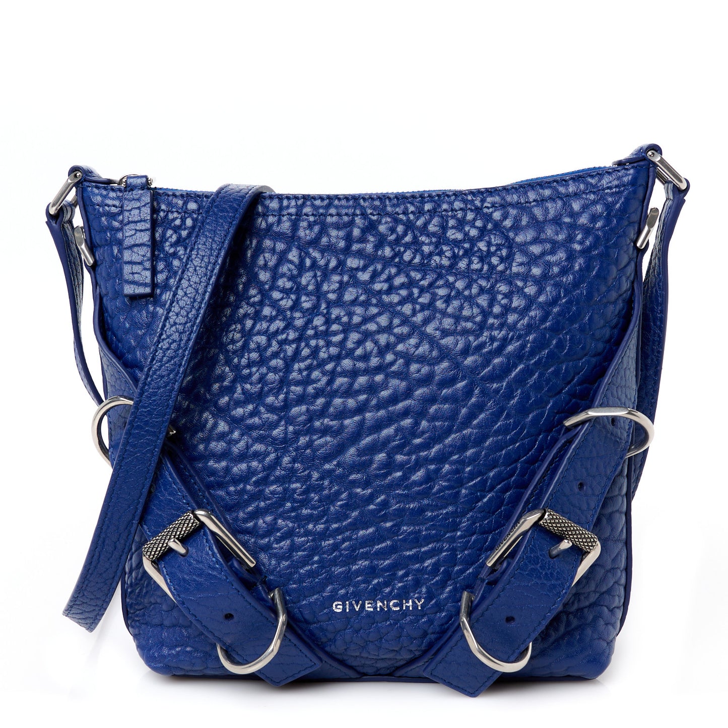 Calfskin Small Voyou Bag Saphir Blue