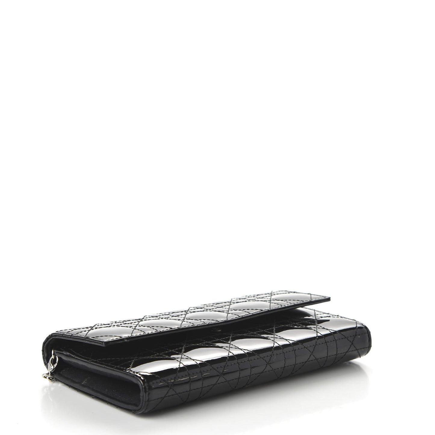 Patent Cannage Rendez-vous Chain Wallet Black
