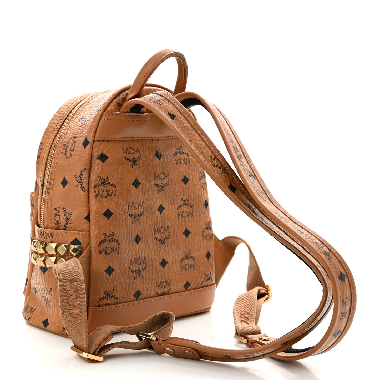 Visetos Side Stud Mini Stark Backpack Cognac