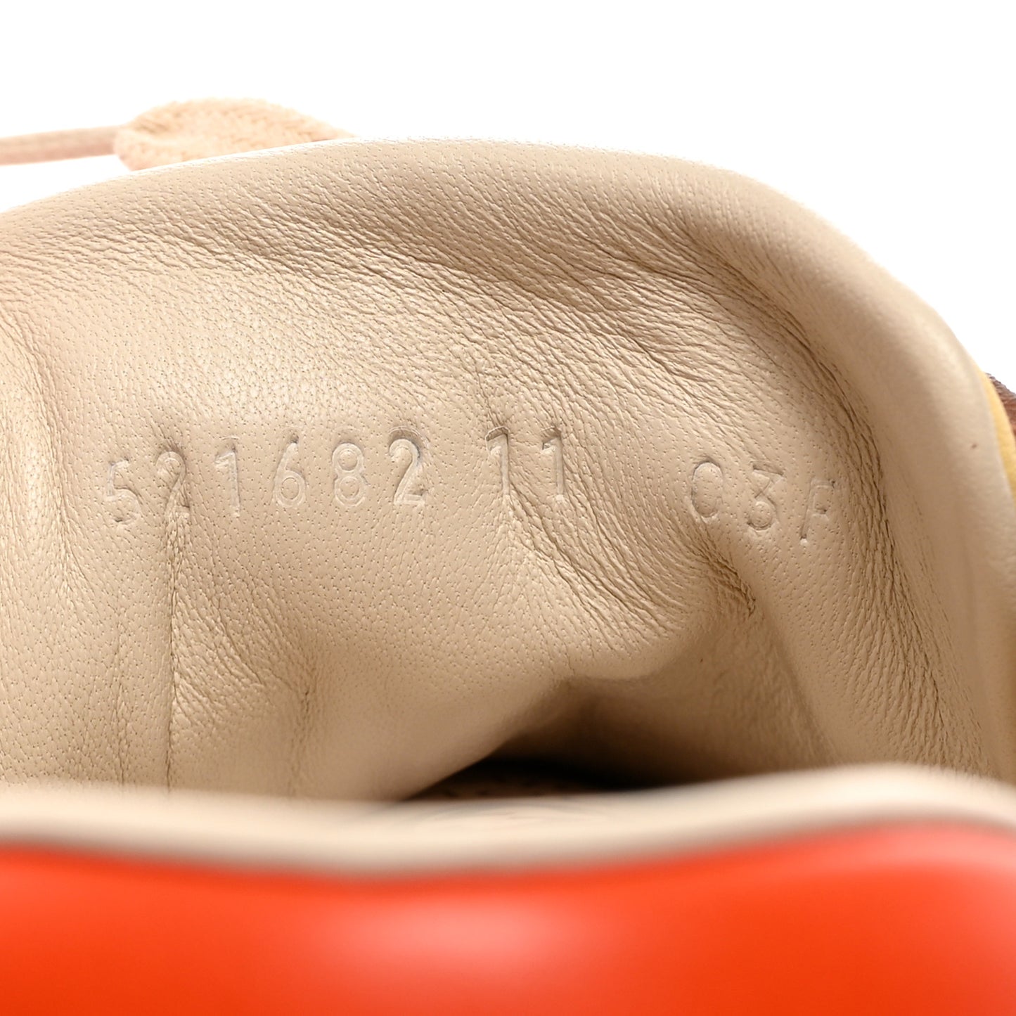 GG Monogram Suede Web Mens G74 Sneakers 11 Beige Ruggine Cuir