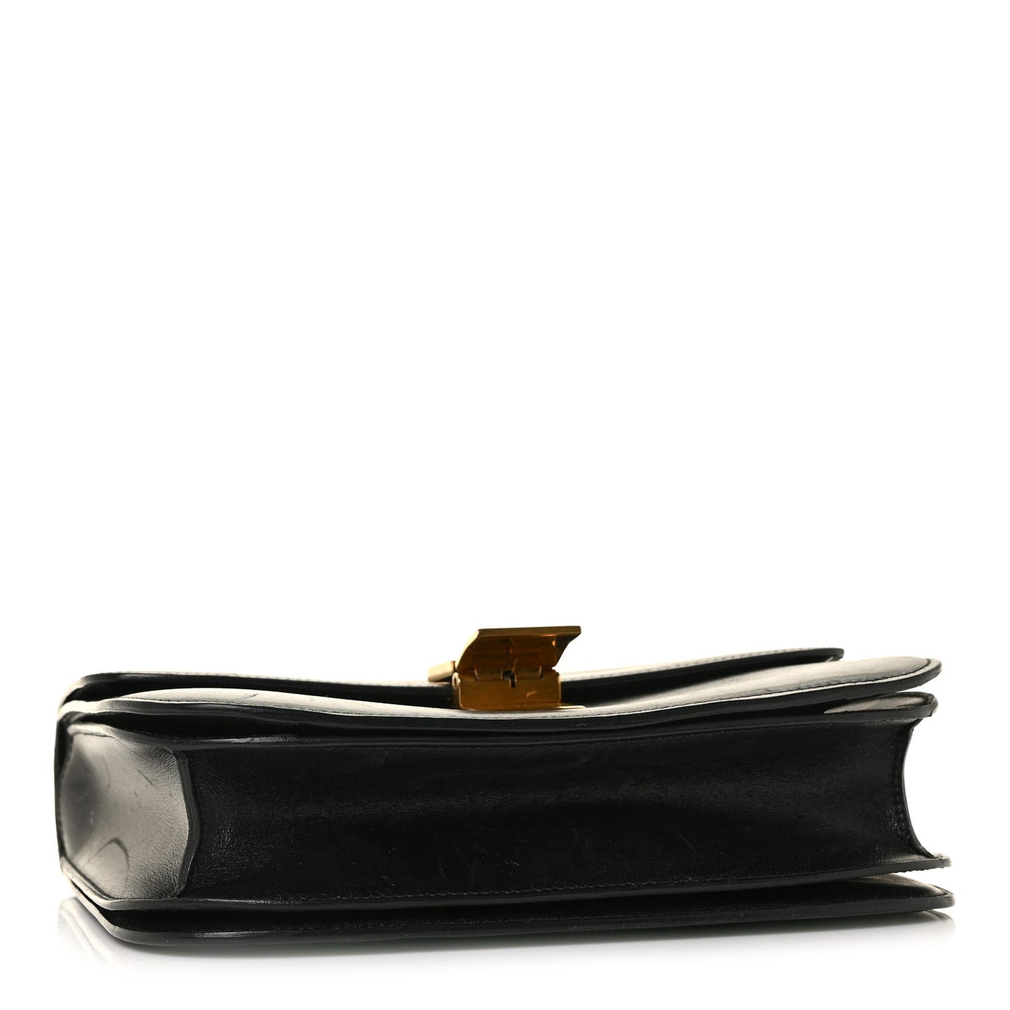 Box Calfskin Medium Classic Box Flap Bag Black