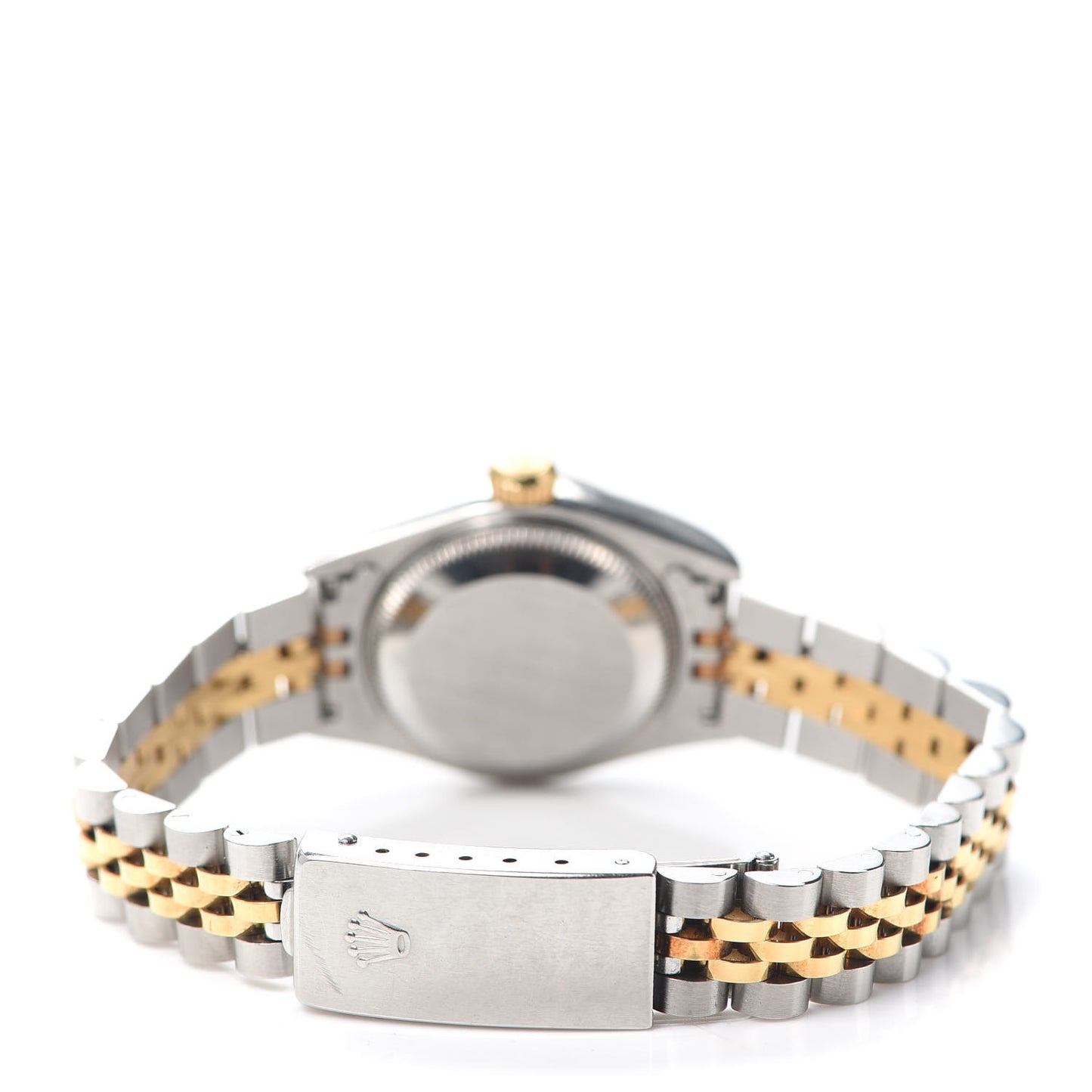 Stainless Steel 18K Yellow Gold Diamond 26mm Oyster Perpetual Datejust Watch Pink Jasper 69173