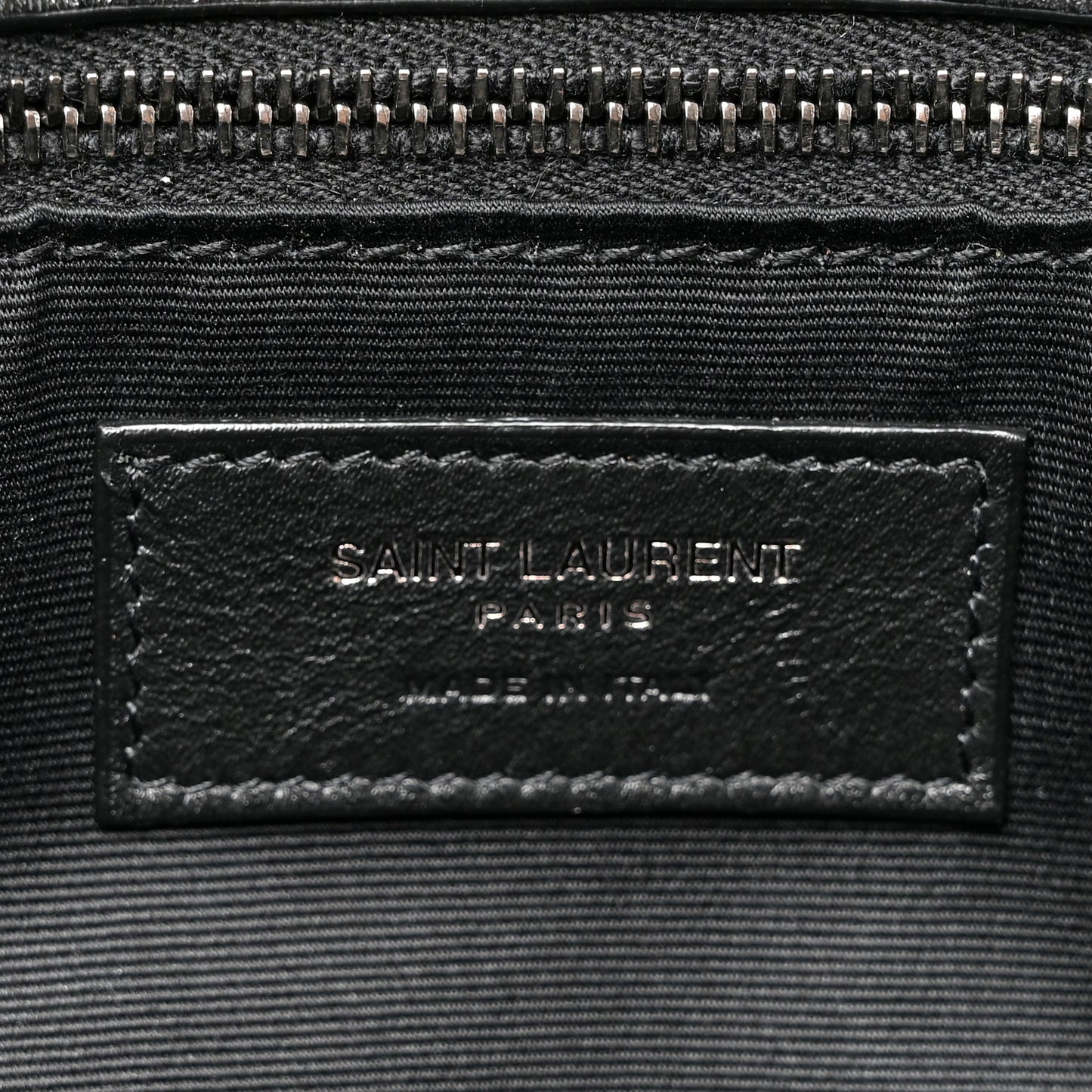 Crinkled Calfskin Matelasse Monogram Medium Niki Chain Satchel Black