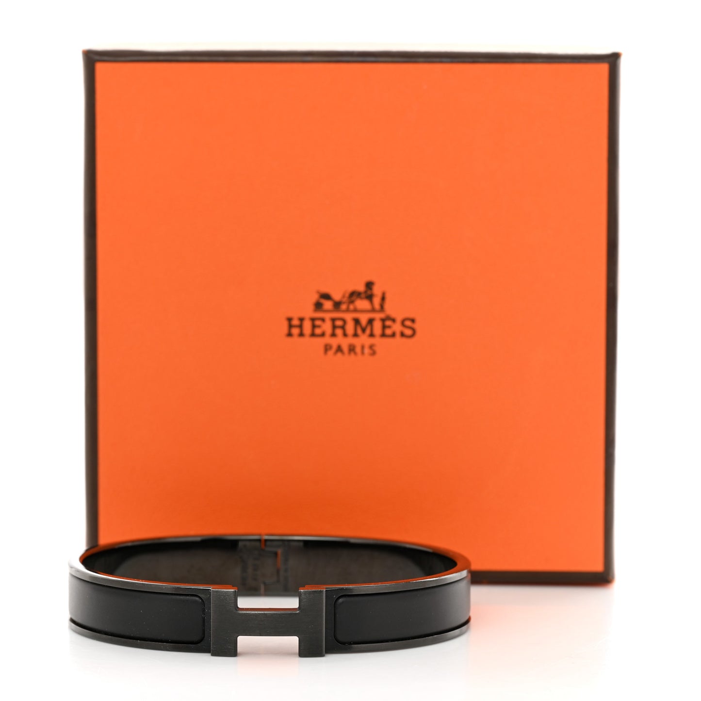 Matte Enamel Narrow Clic Clac HH Bracelet T6 So Black