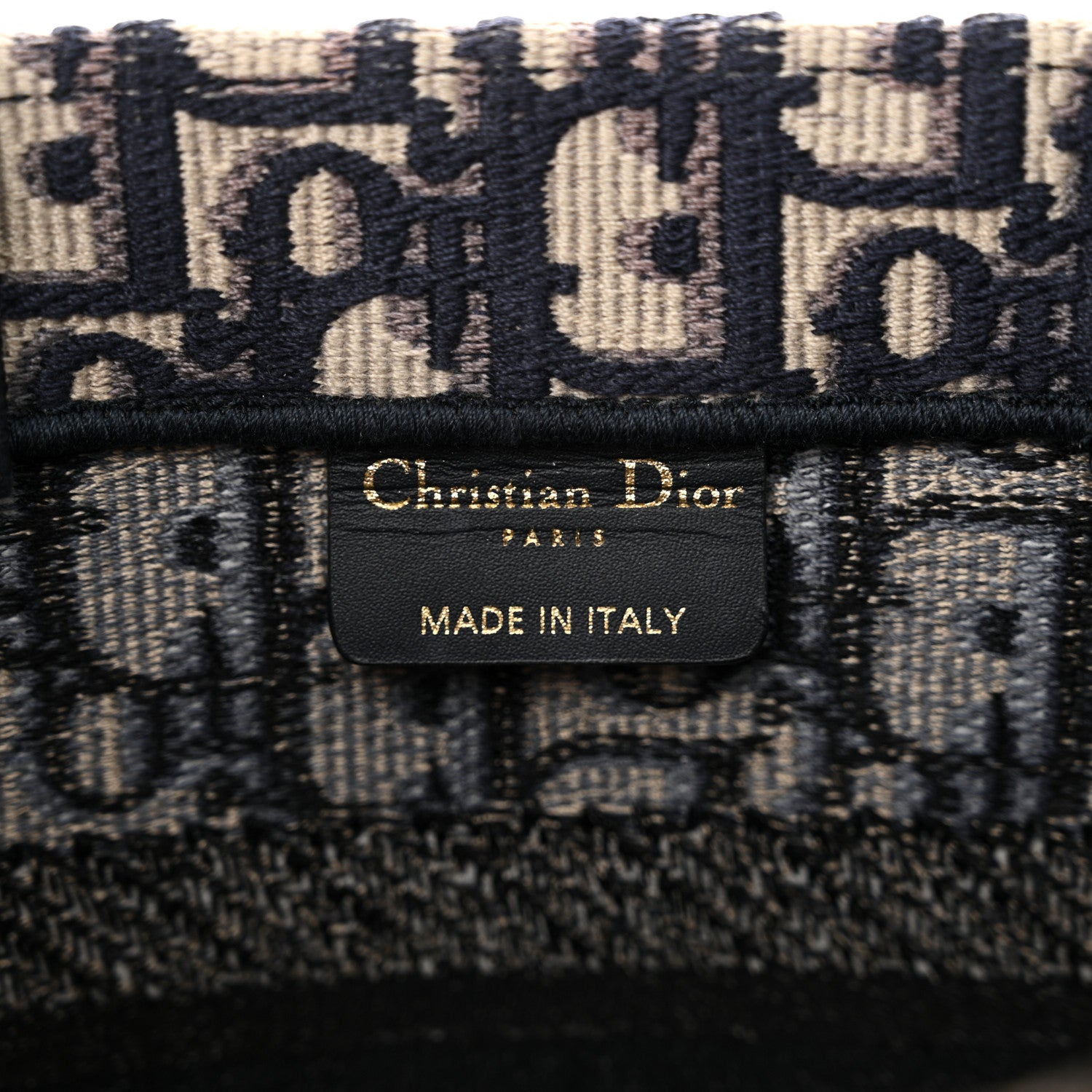 Christian Dior Oblique Small Book Tote Blue Multicolor 6 of 15
