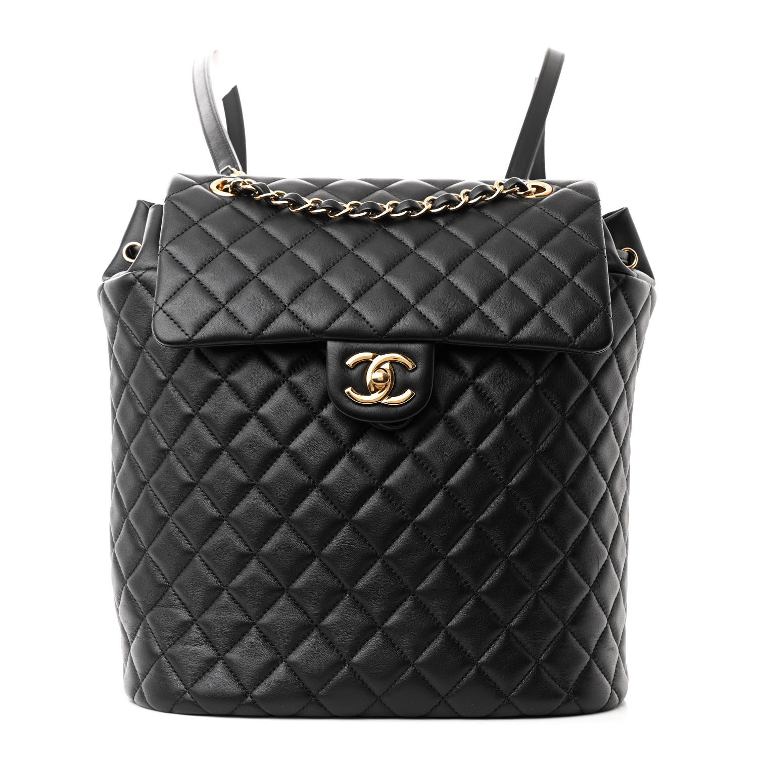 Chanel Lambskin Quilted Large Urban Spirit Backpack Black 1 of 10