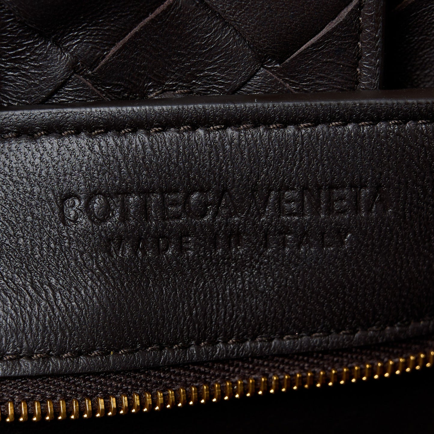 Nappa Intrecciato Medium Andiamo Shoulder Bag Fondant