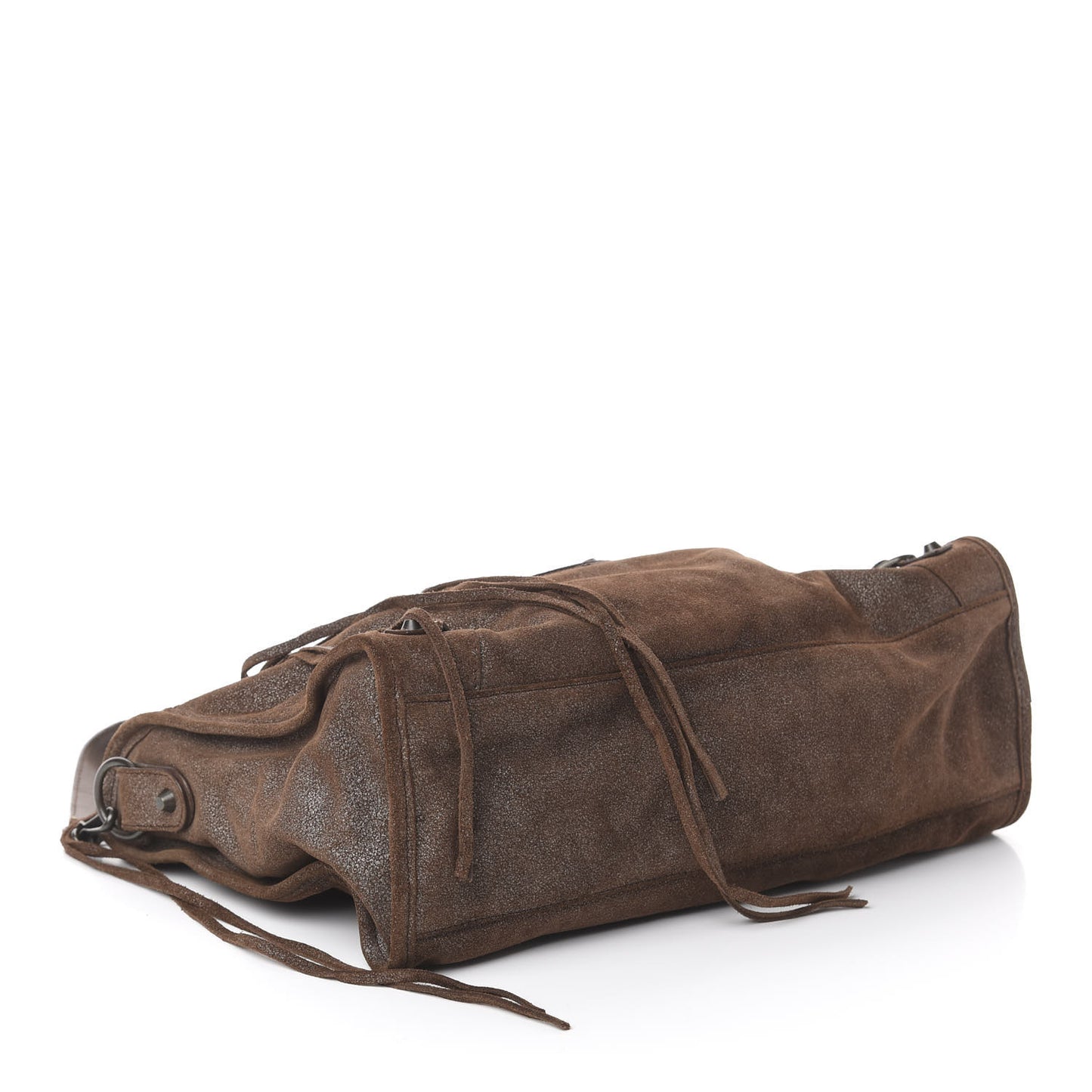 Metallic Craquele Calfskin Classic Hardware City Bronze