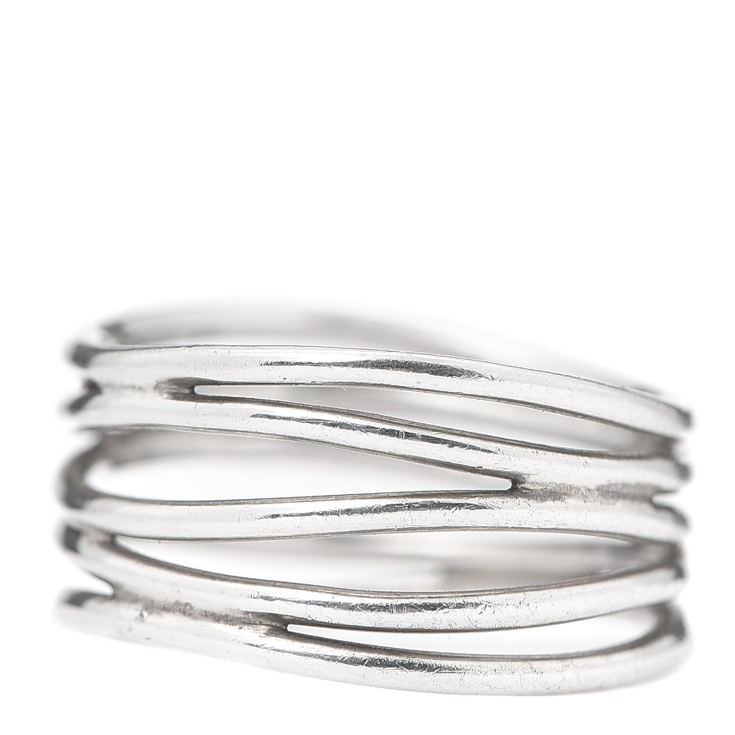 Sterling Silver Elsa Peretti 5 Row Wave Ring 51 5.75