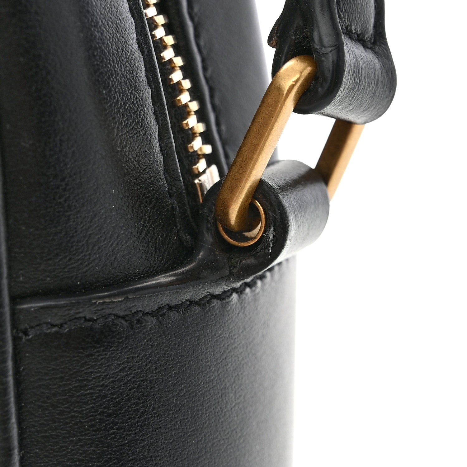 Saint Laurent Calfskin Matelasse Monogram Lou Camera Bag Black 11 of 12