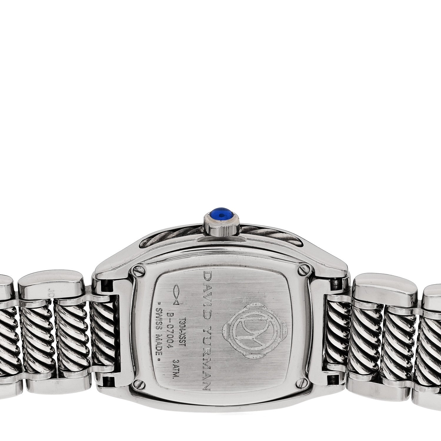David Yurman Stainless Steel Diamond Bezel Mother of Pearl 25mm Thoroughbred Quartz Watch 4 of 4