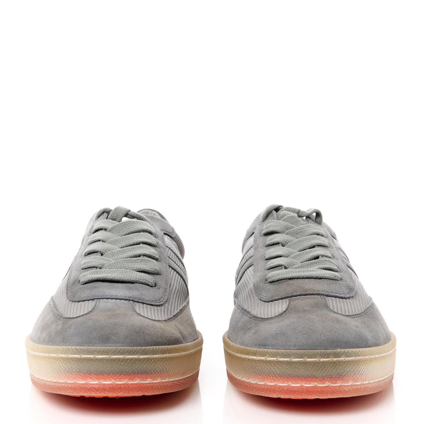 Epsom Technical Mesh Suede Mens Boomerang Sneakers 42 Gris