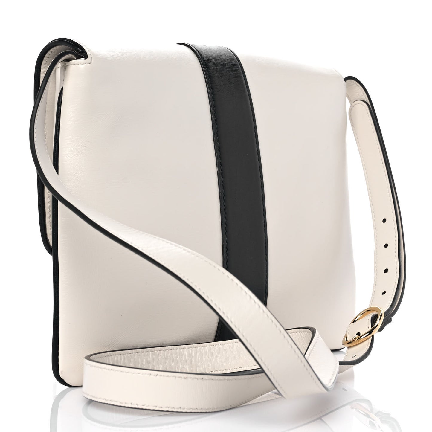 Calfskin Medium Arli Flap Shoulder Bag White